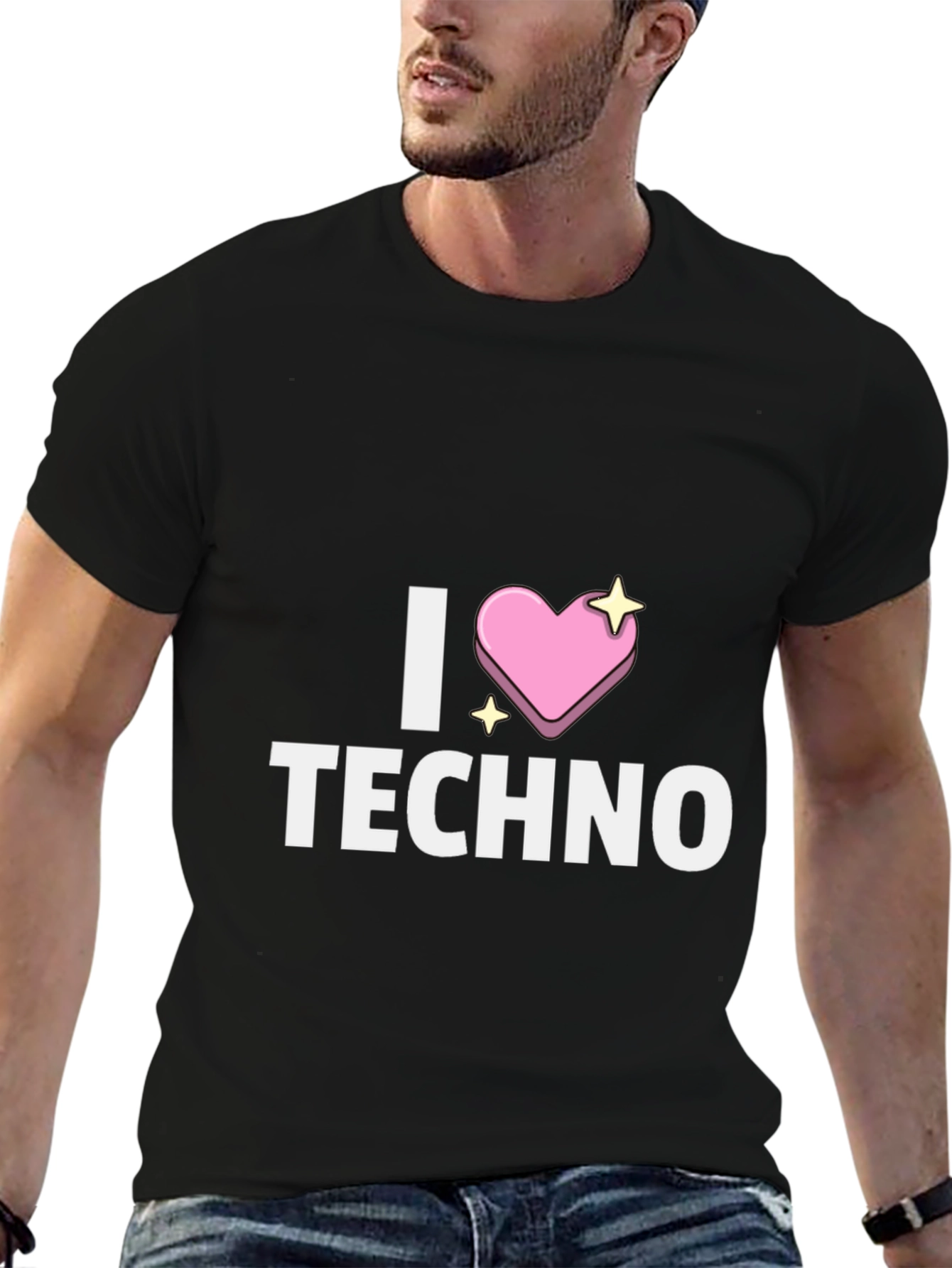I Heart Techno T-Shirt - Unique Design