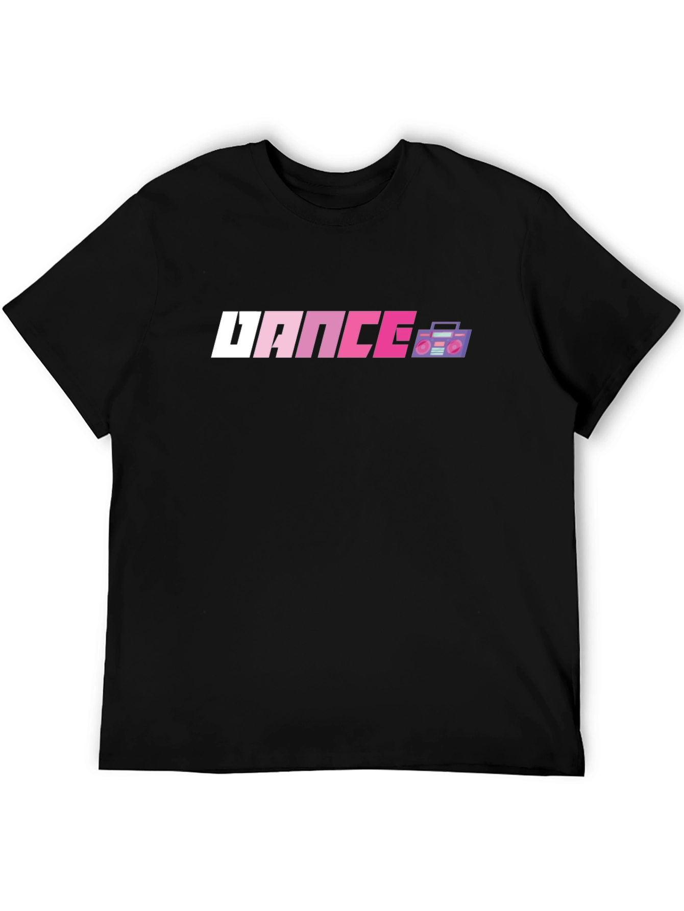 Retro Dance Graphic Tee - Black