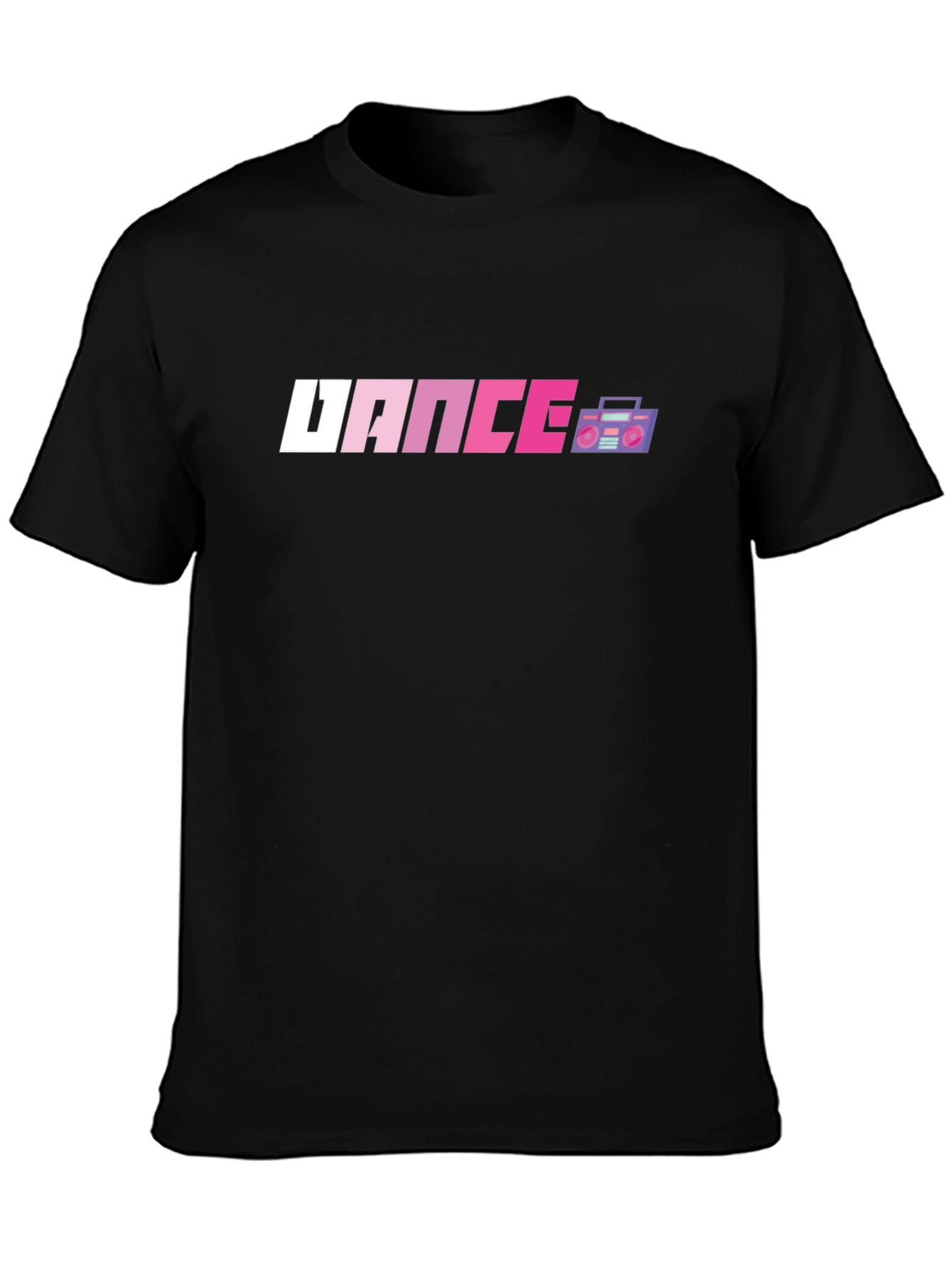 Retro Dance Graphic Tee - Black