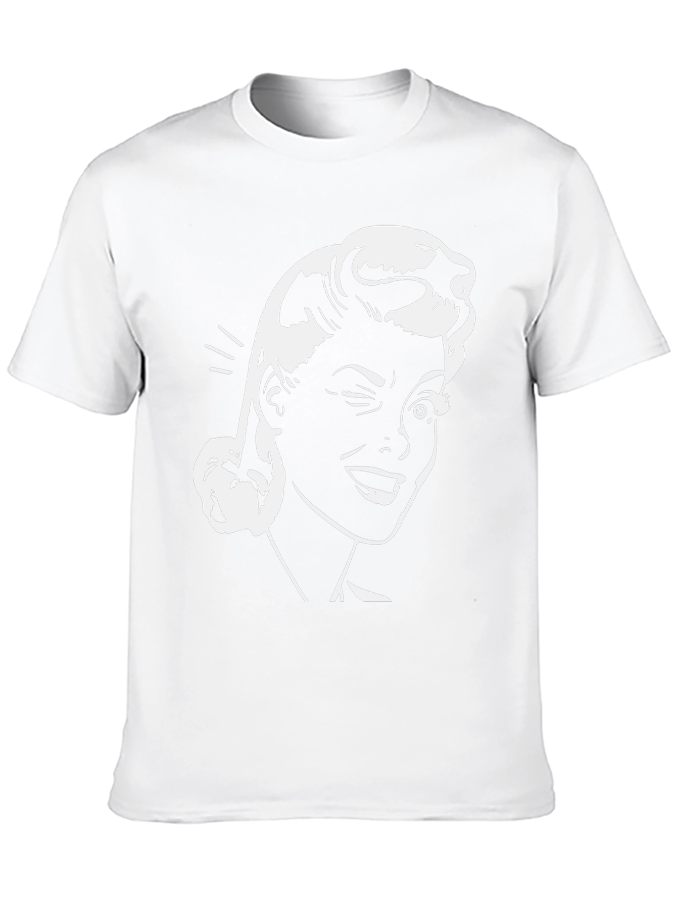 Retro Winking Woman Graphic Tee