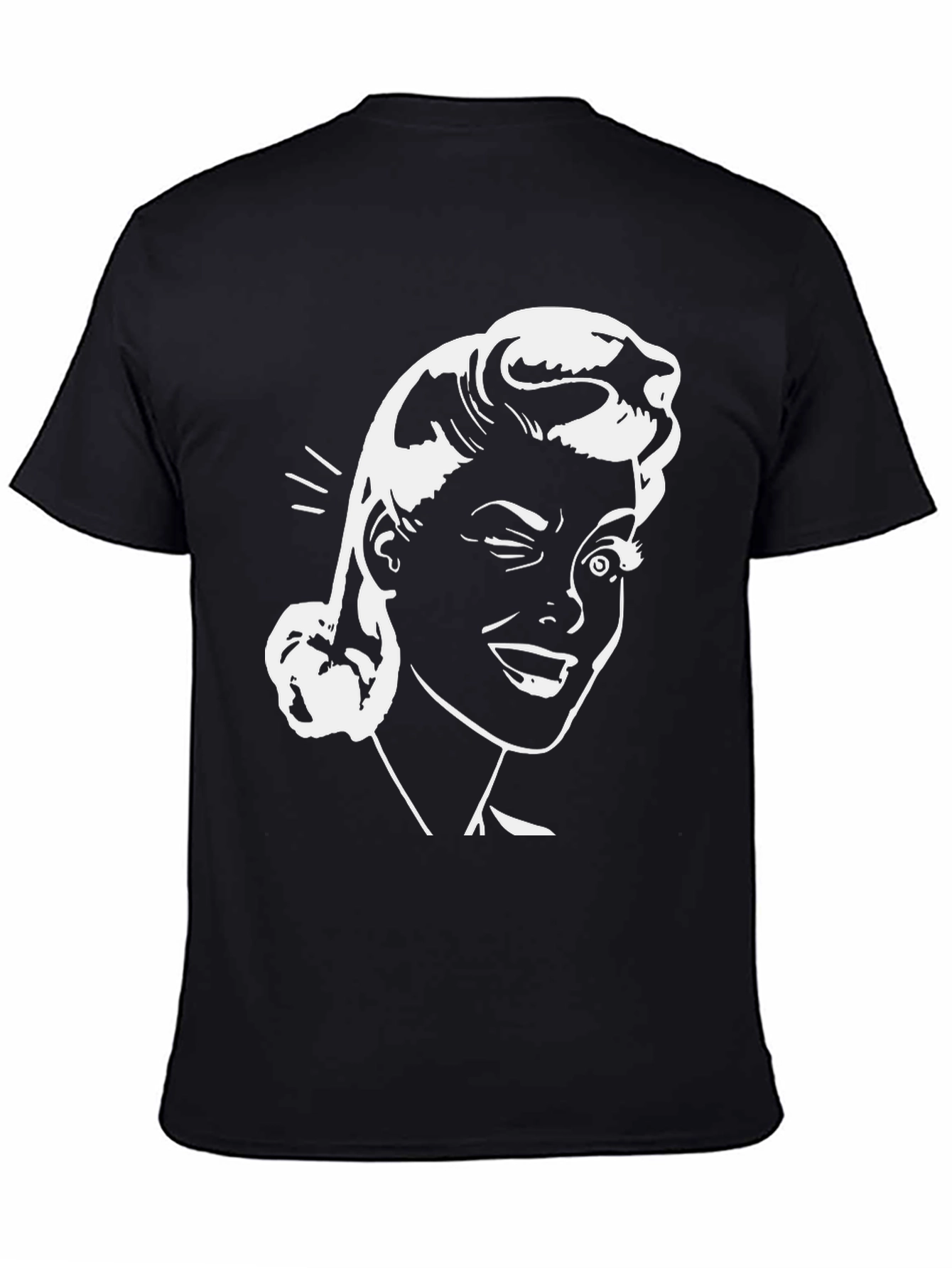 Retro Winking Woman Graphic Tee