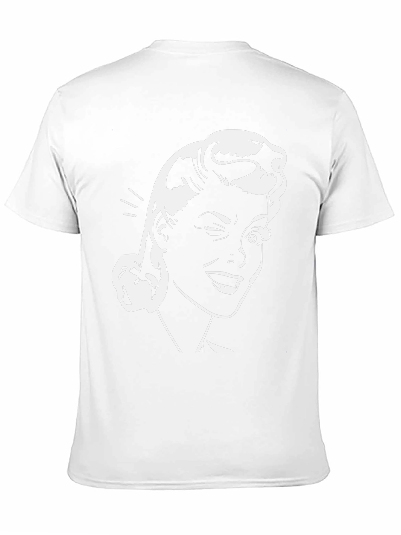 Retro Winking Woman Graphic Tee