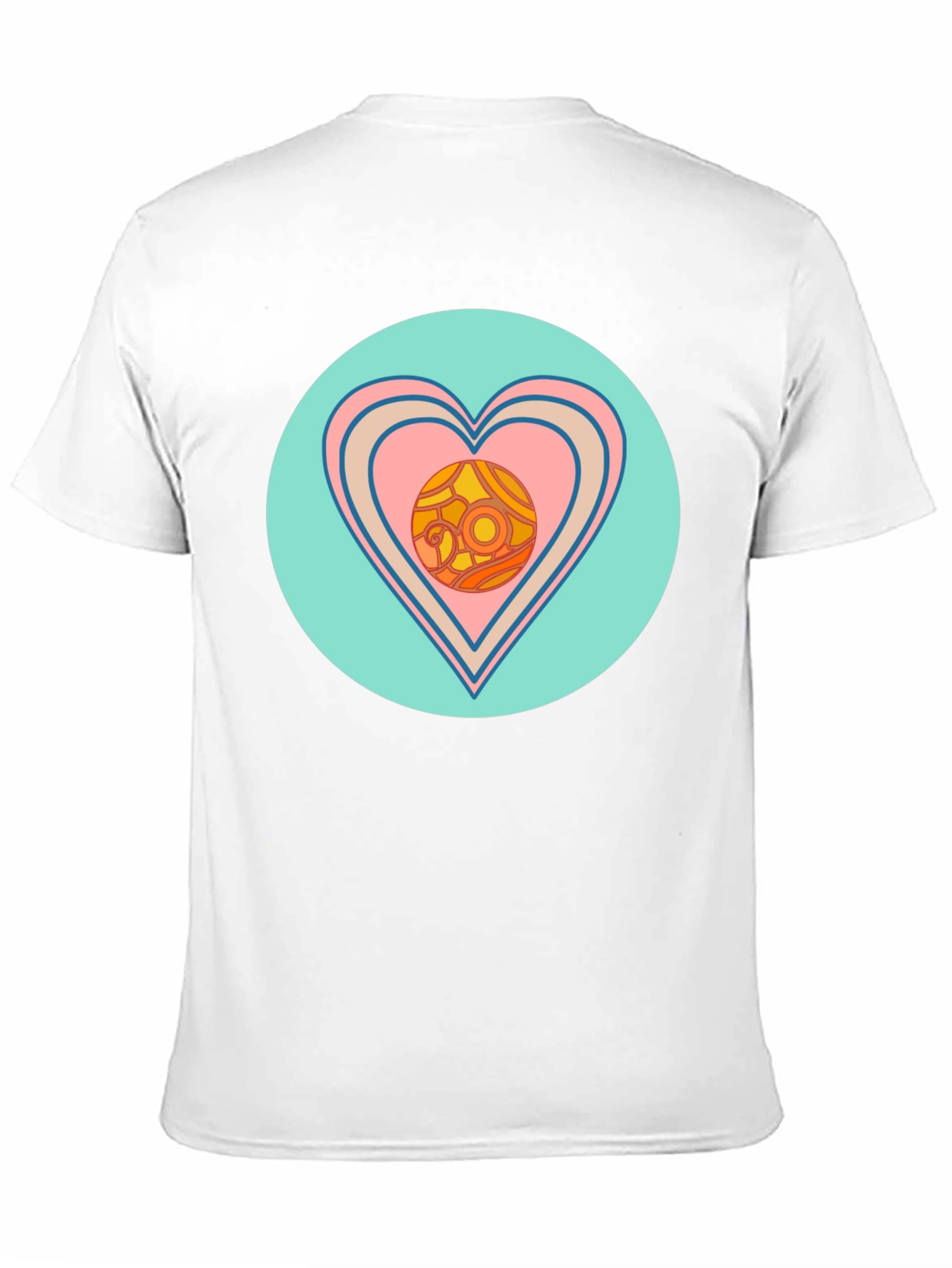 Retro Heart Graphic T-Shirt - Black