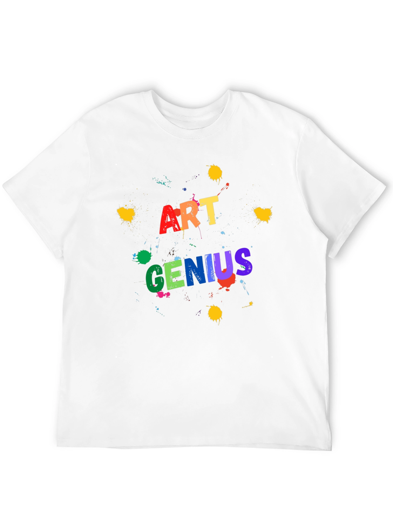 Art Genius Graphic Print Black T-Shirt