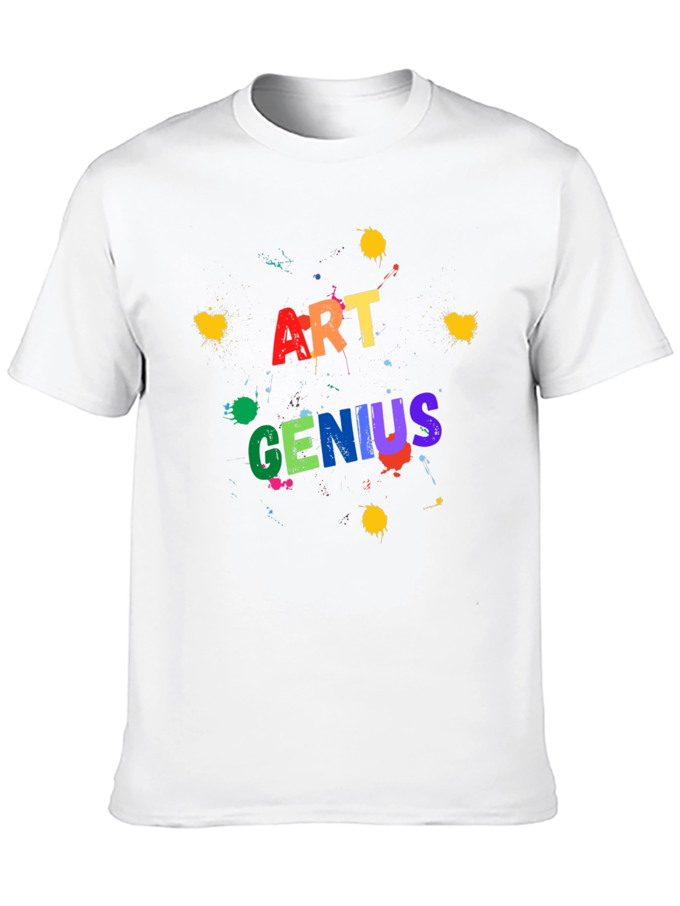 Art Genius Graphic Print Black T-Shirt
