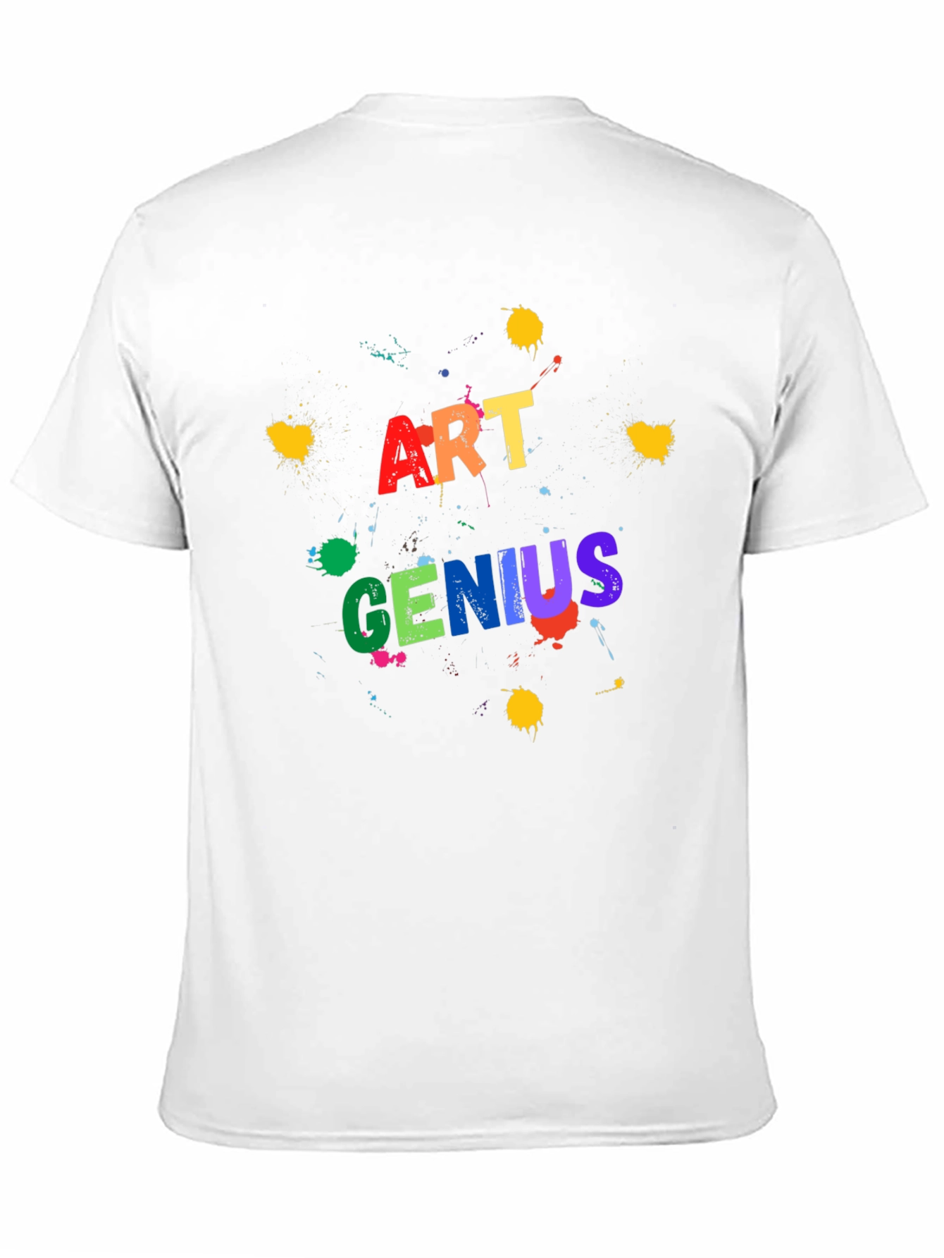 Art Genius Graphic Print Black T-Shirt