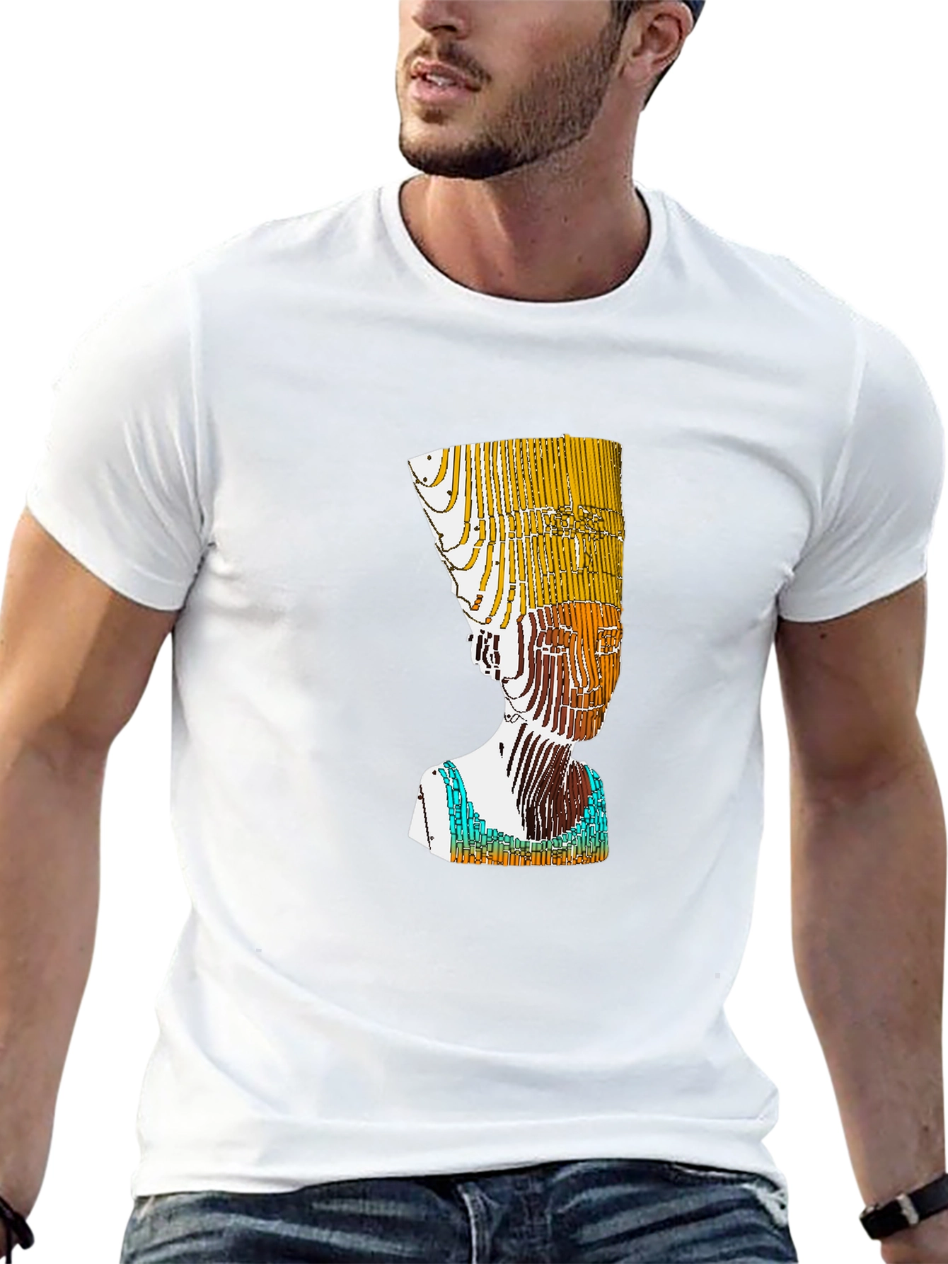 Nefertiti Graphic Tee - Modern Art T-Shirt