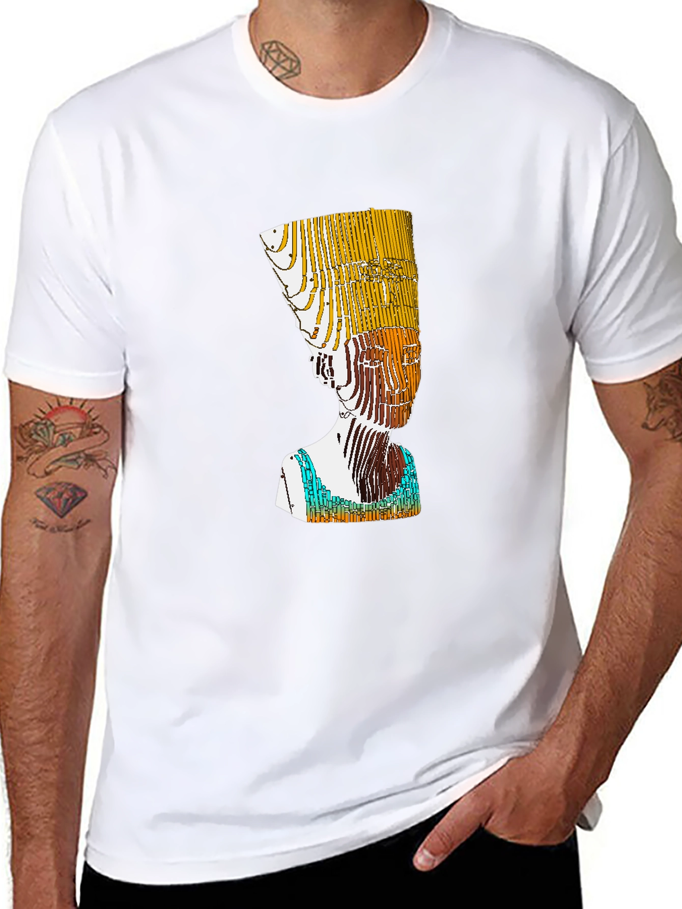 Nefertiti Graphic Tee - Modern Art T-Shirt