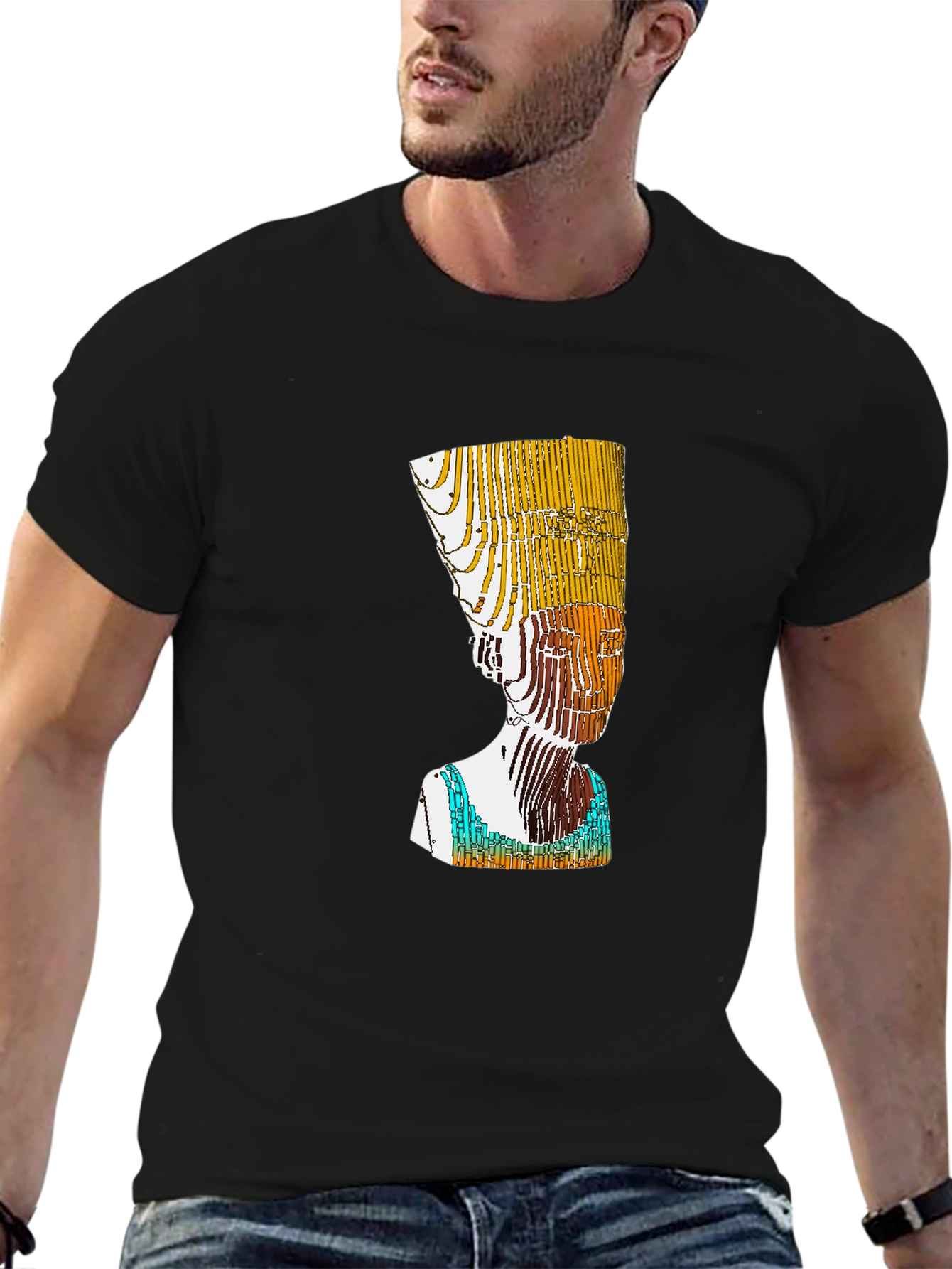 Nefertiti Graphic Tee - Modern Art T-Shirt
