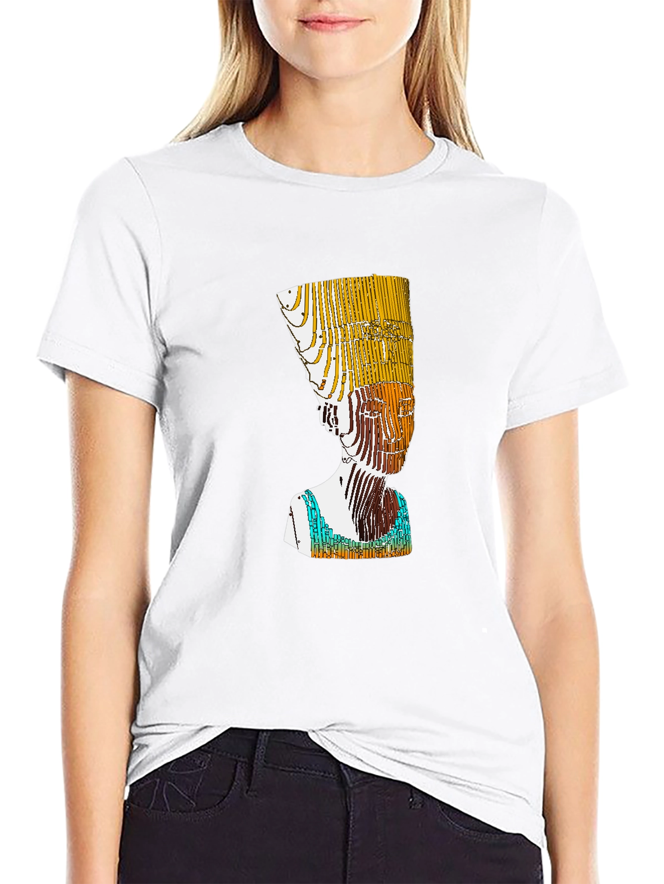 Nefertiti Graphic Tee - Modern Art T-Shirt