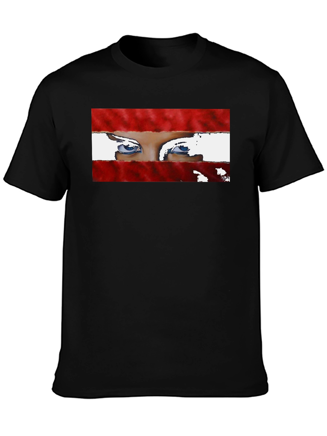 Eyes Graphic Tee - Unique & Stylish Black T-Shirt