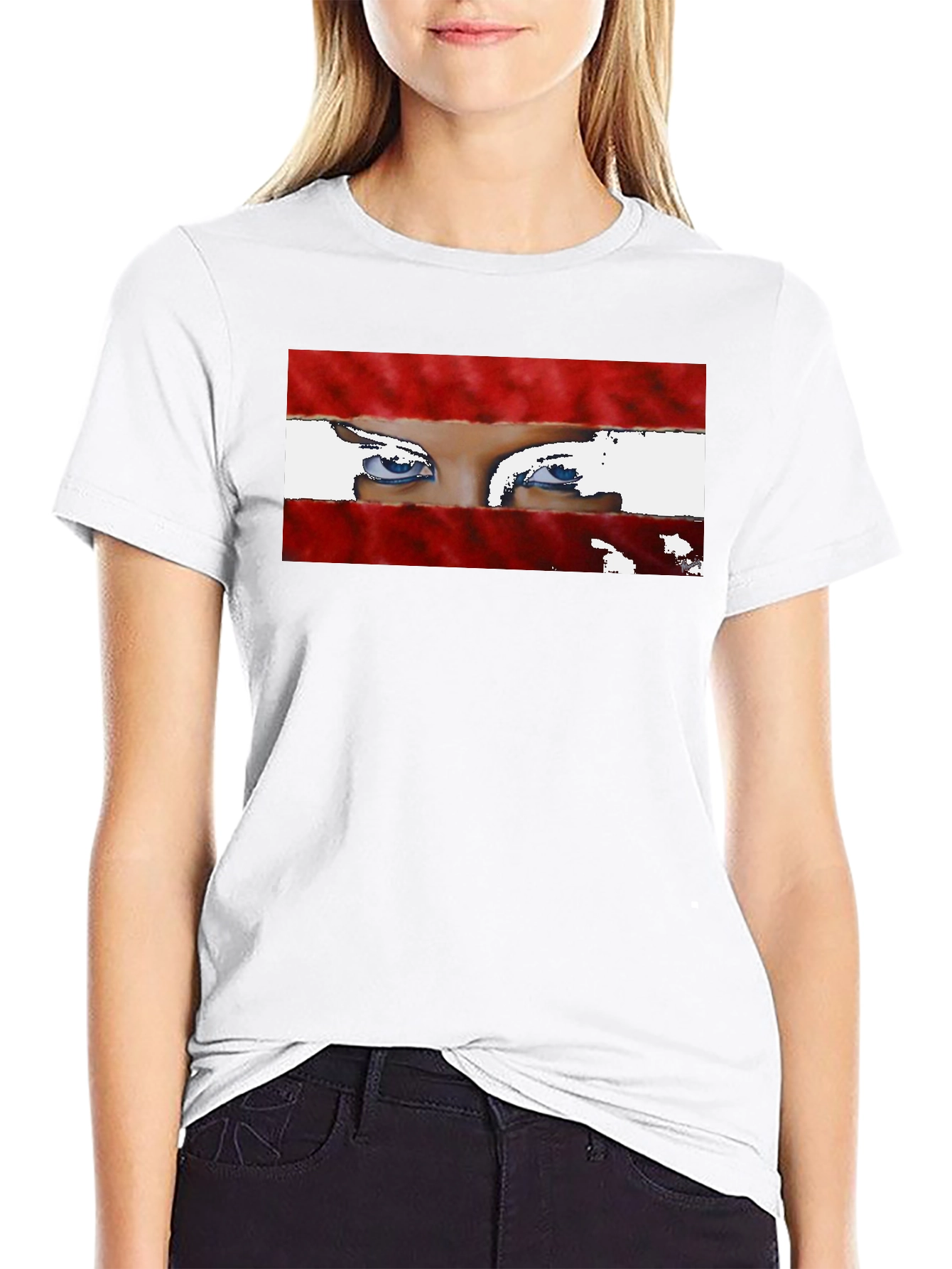 Eyes Graphic Tee - Unique & Stylish Black T-Shirt