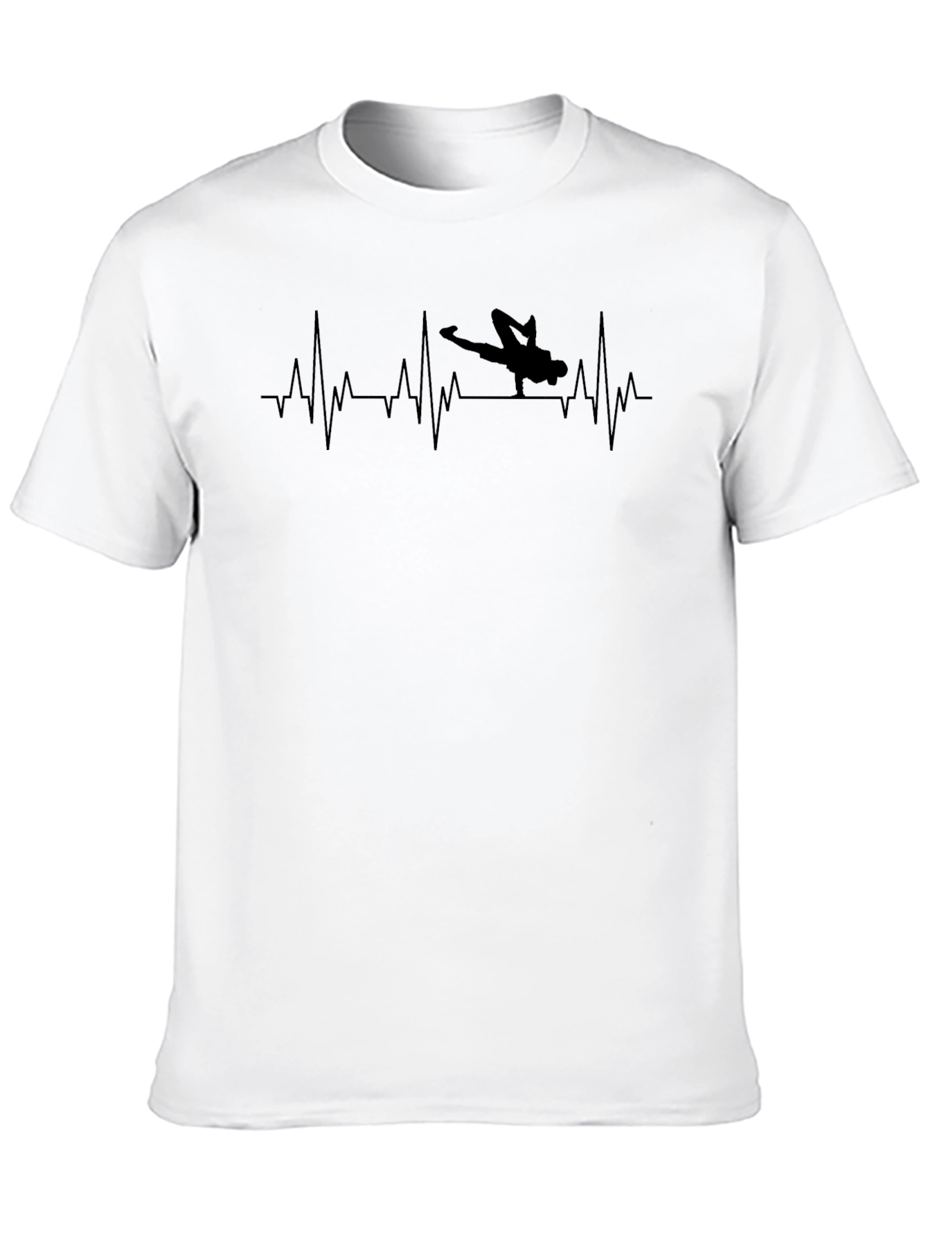 Breakdance Heartbeat T-Shirt - Black