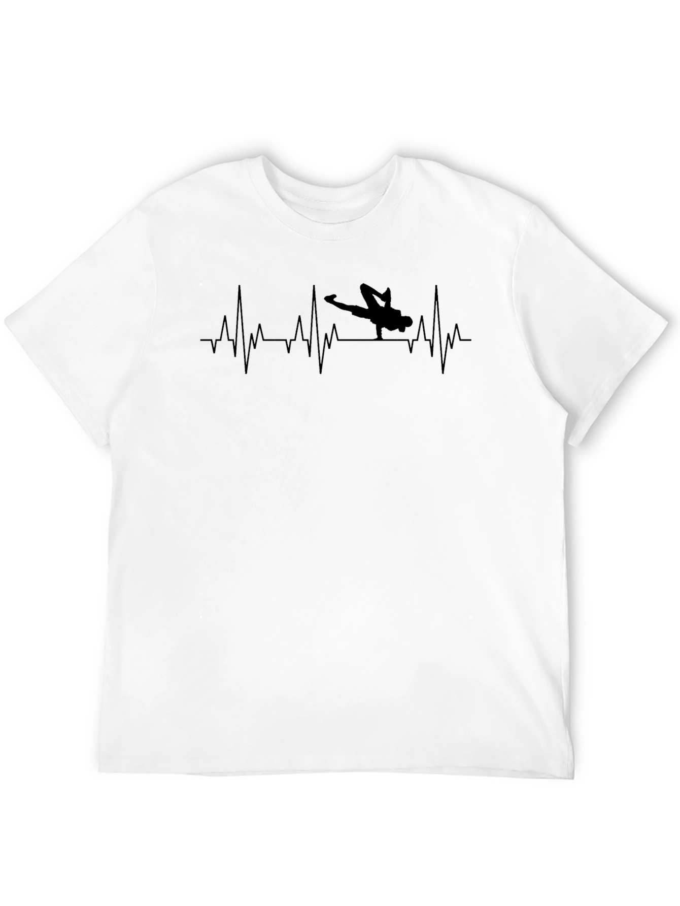 Breakdance Heartbeat T-Shirt - Black