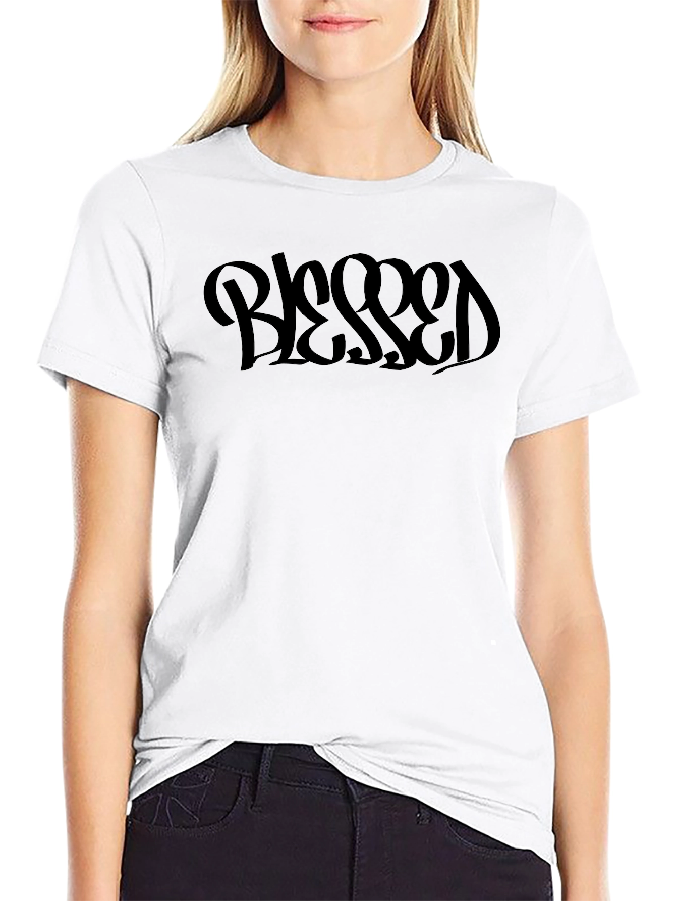 Blessed Black Graphic T-Shirt