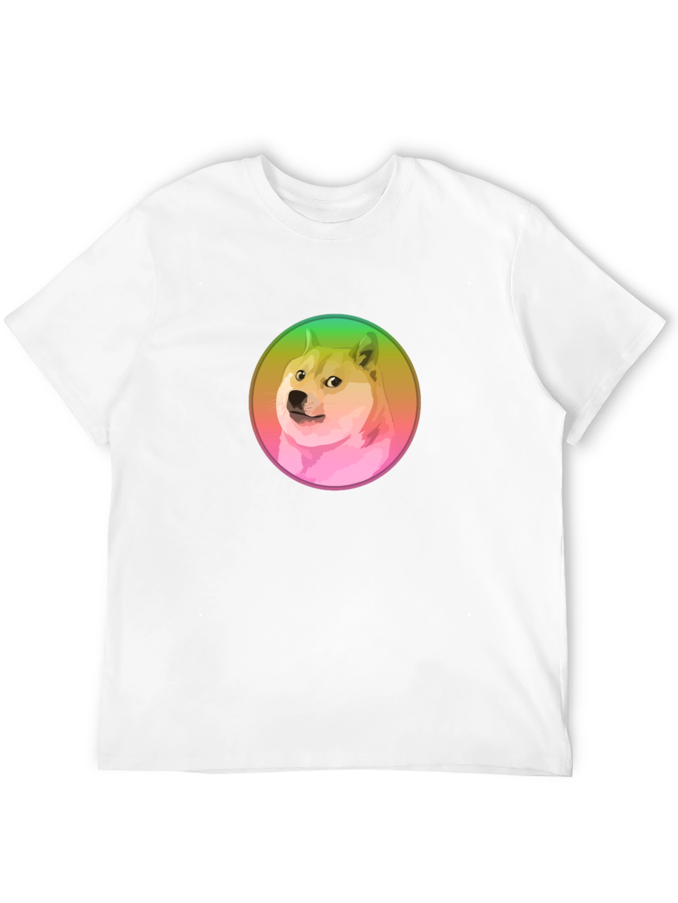 Doge Meme Graphic T-Shirt - Black Crew Neck Tee
