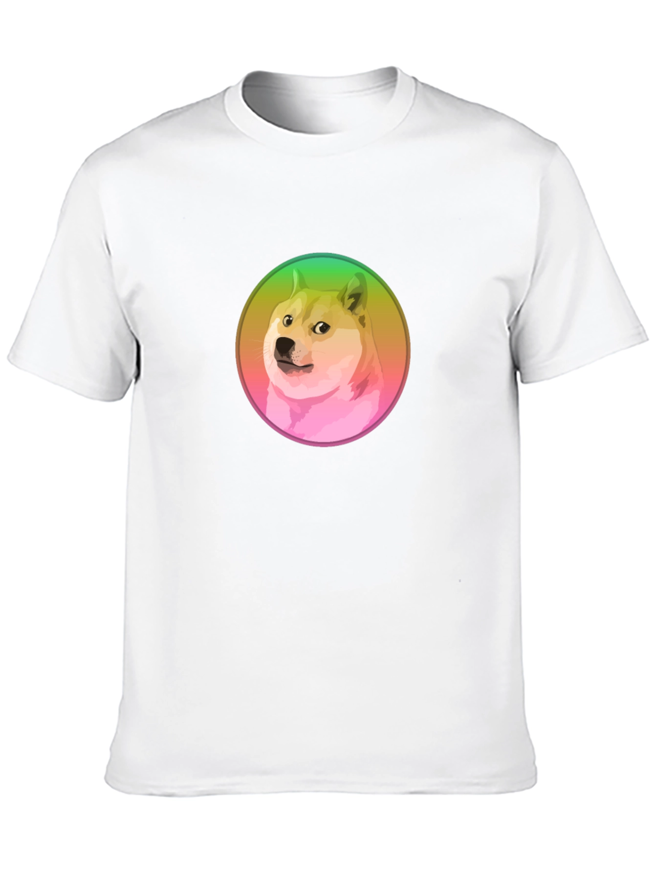 Doge Meme Graphic T-Shirt - Black Crew Neck Tee