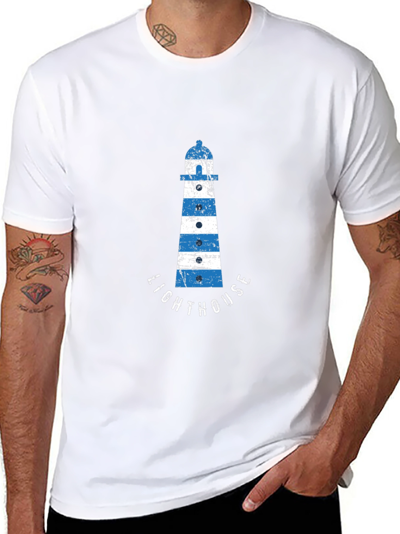 Lighthouse Graphic Tee - Coastal Style