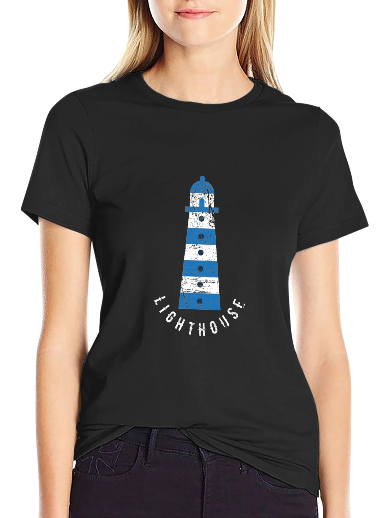 Lighthouse Graphic Tee - Coastal Style