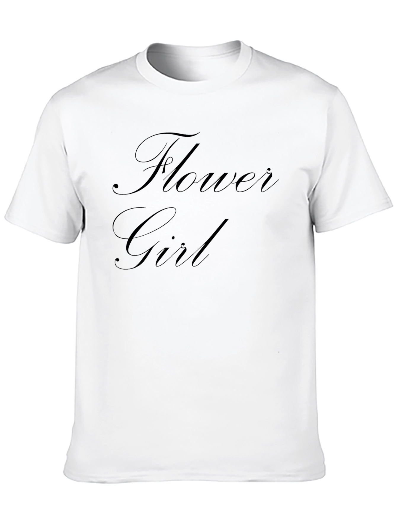 Flower Girl Black Graphic Tee