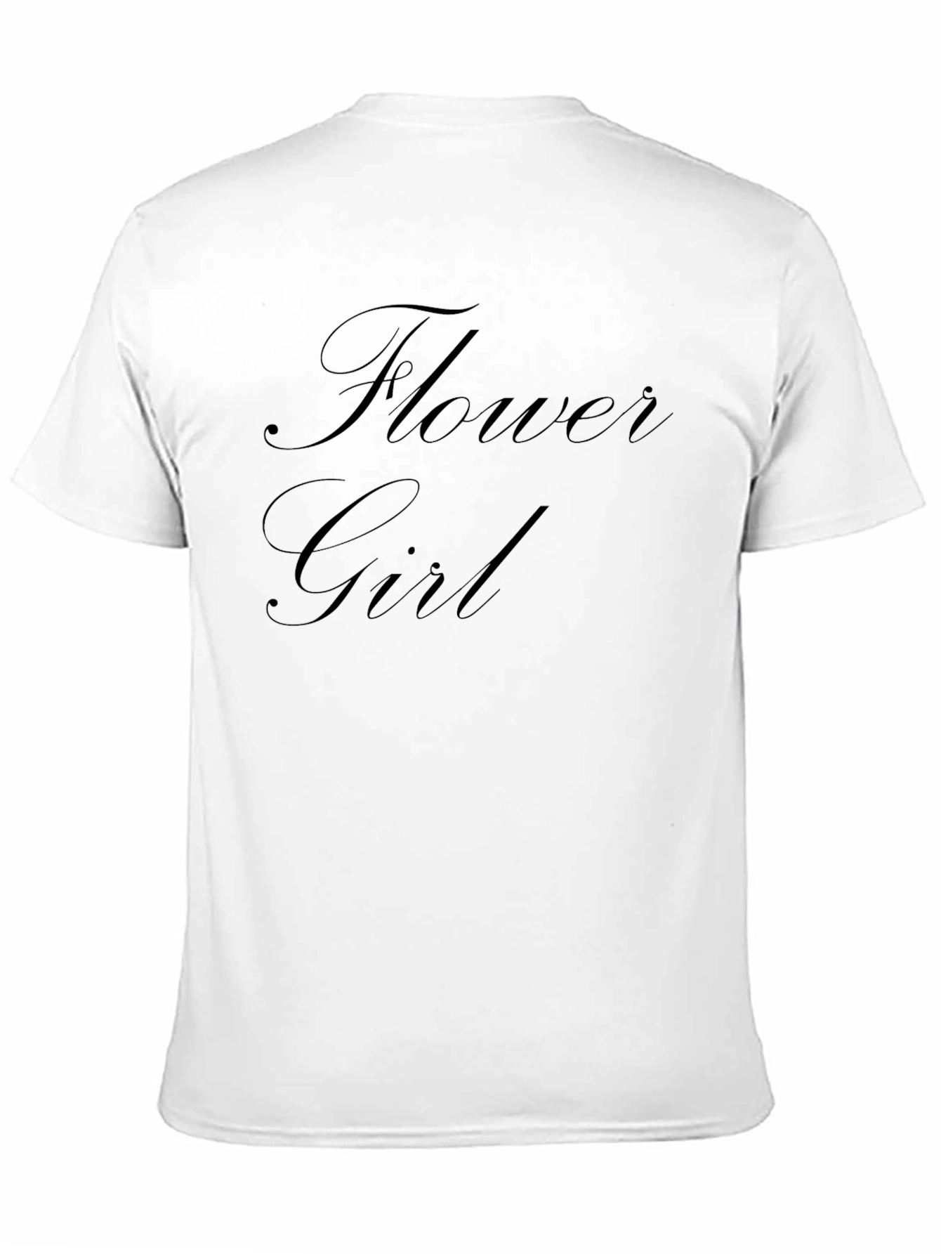 Flower Girl Black Graphic Tee
