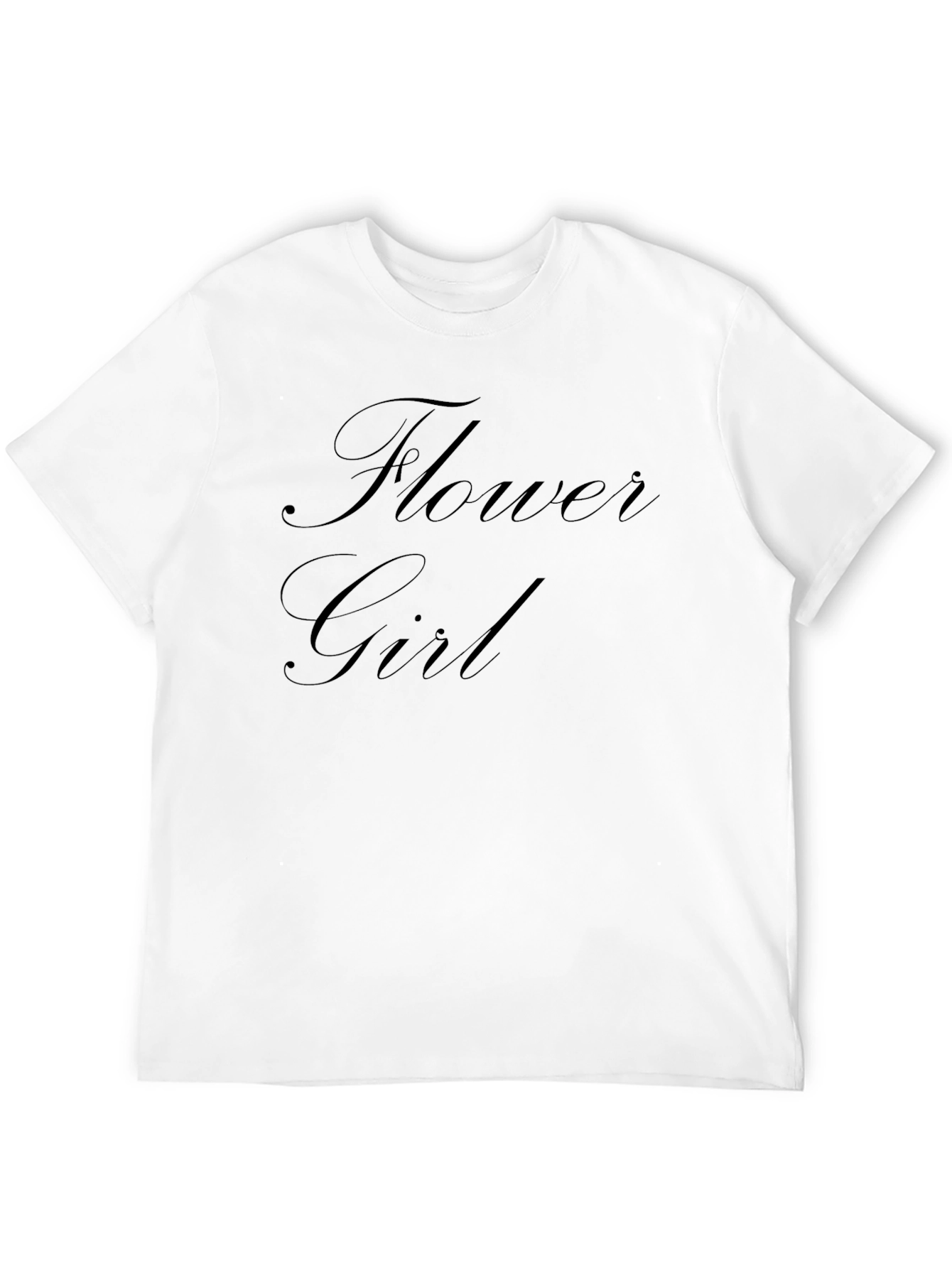 Flower Girl Black Graphic Tee
