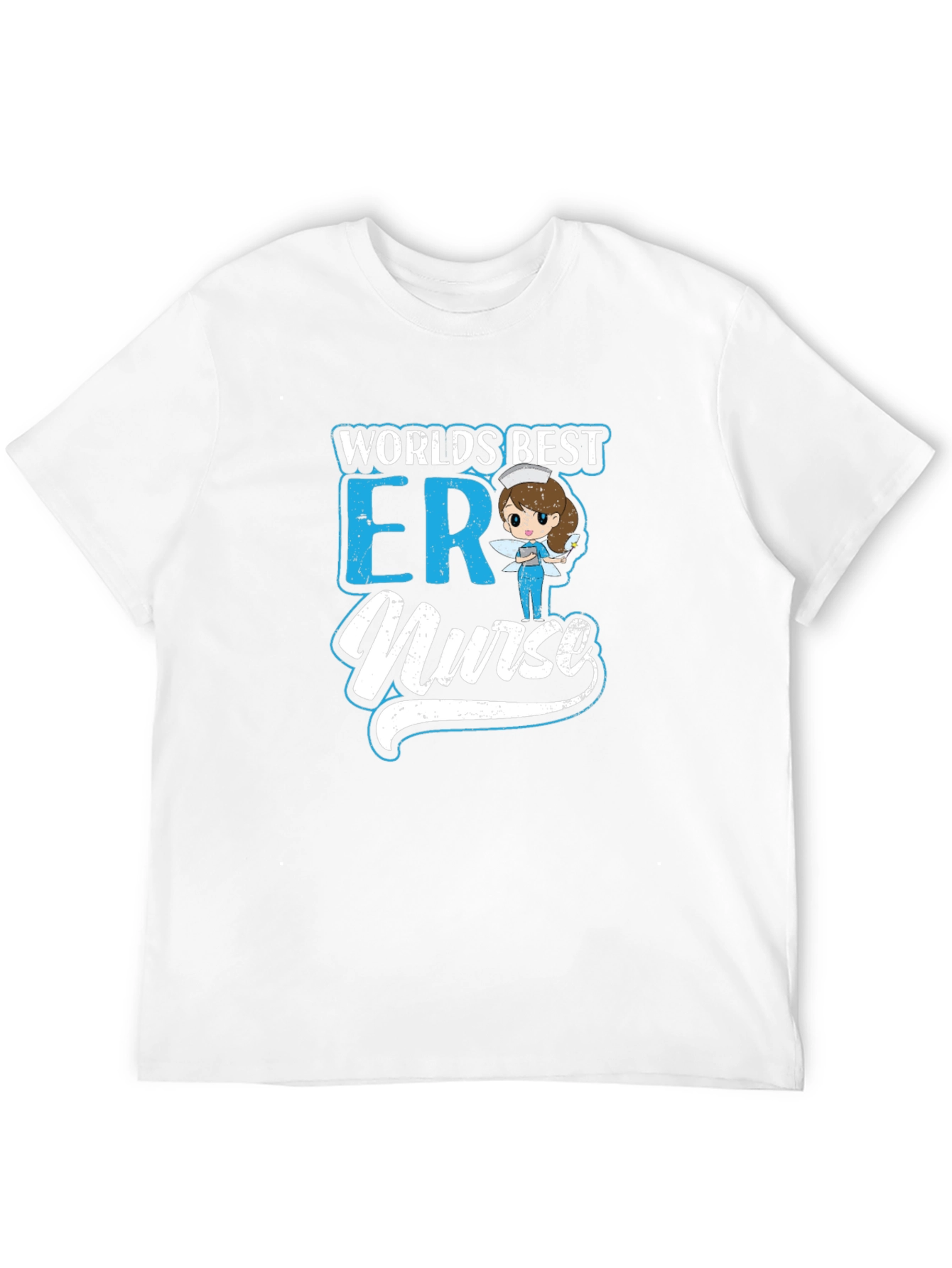 Worlds Best ER Nurse Black Graphic T-Shirt