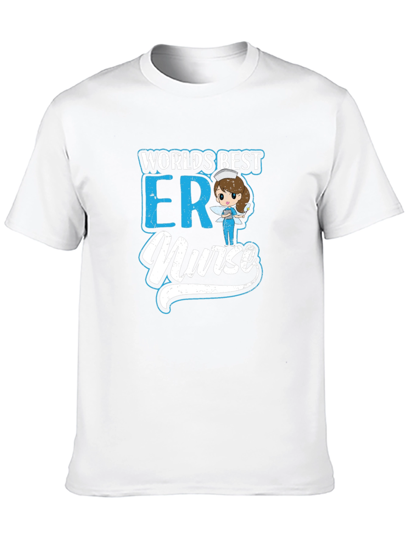Worlds Best ER Nurse Black Graphic T-Shirt