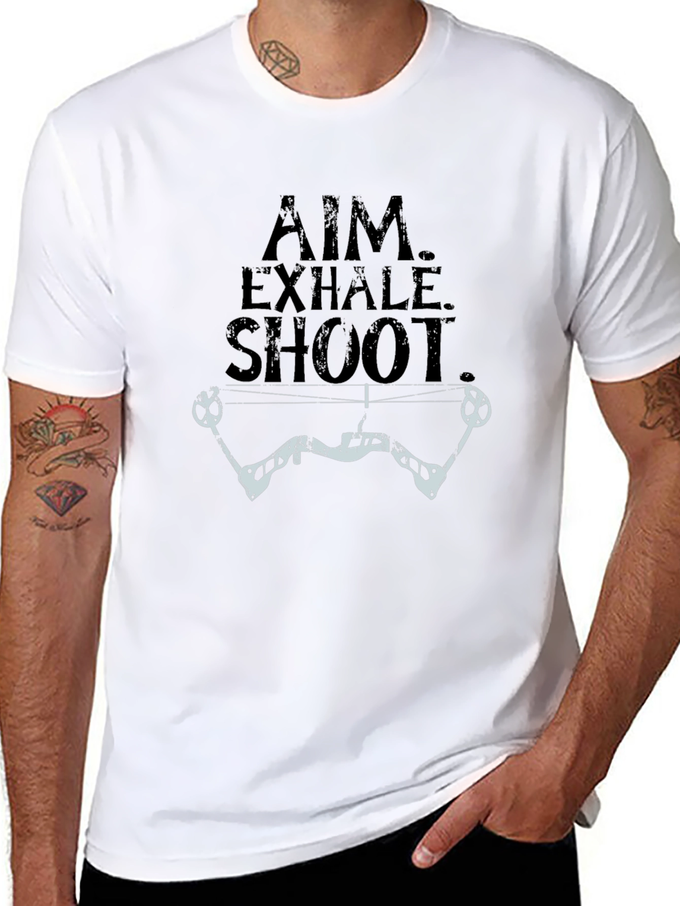 Archery T-Shirt: Aim Exhale Shoot