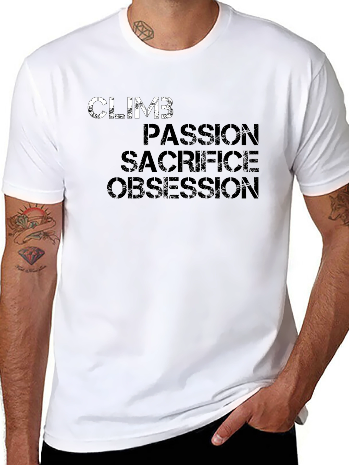 Climb Passion Sacrifice Obsession Graphic T-Shirt