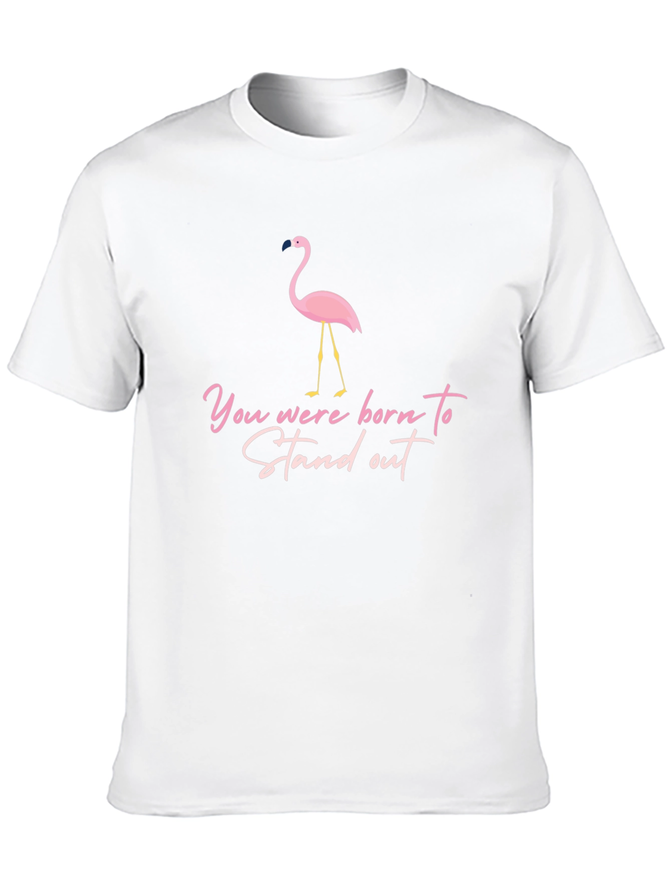 Stand Out Flamingo Graphic T-Shirt