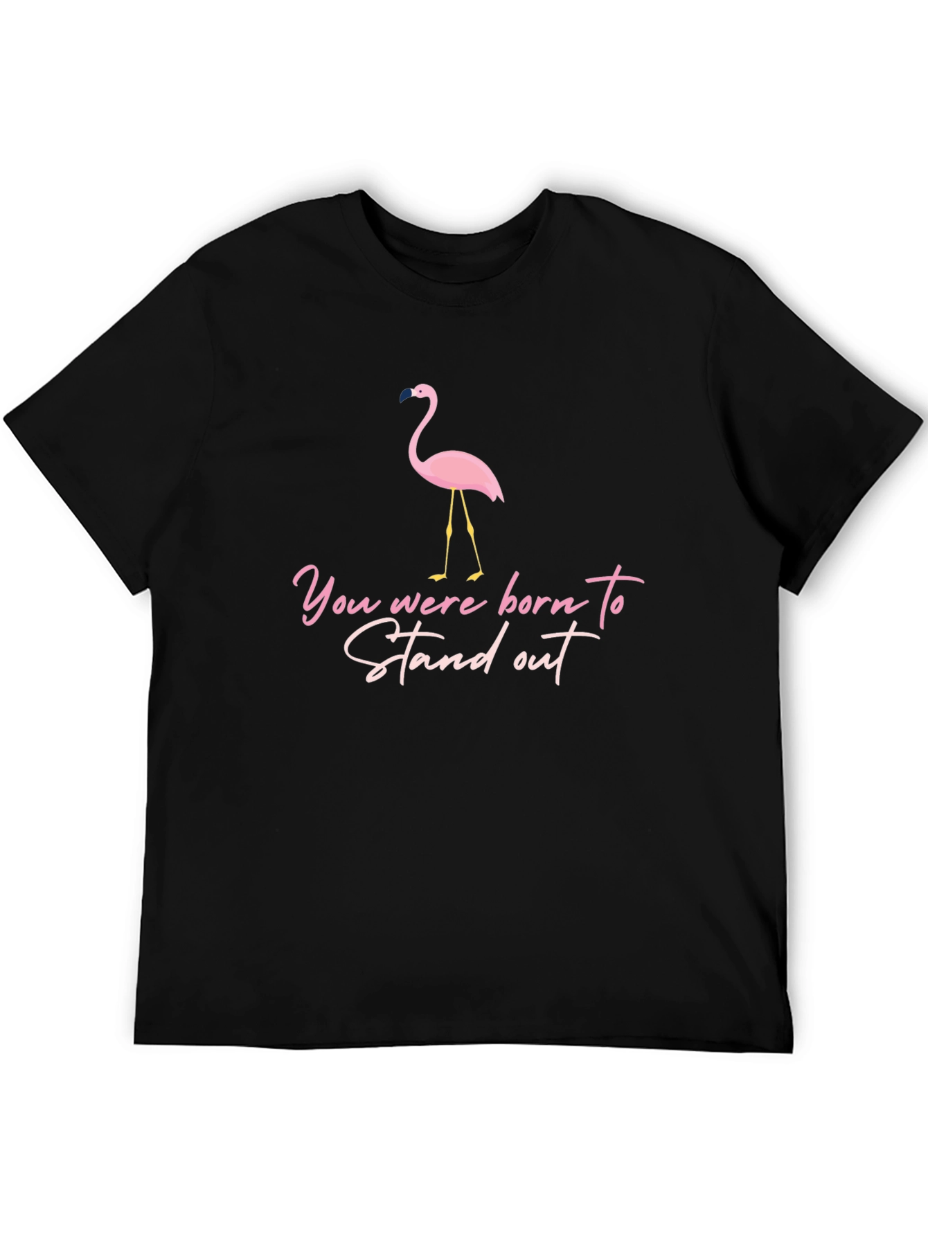 Stand Out Flamingo Graphic T-Shirt