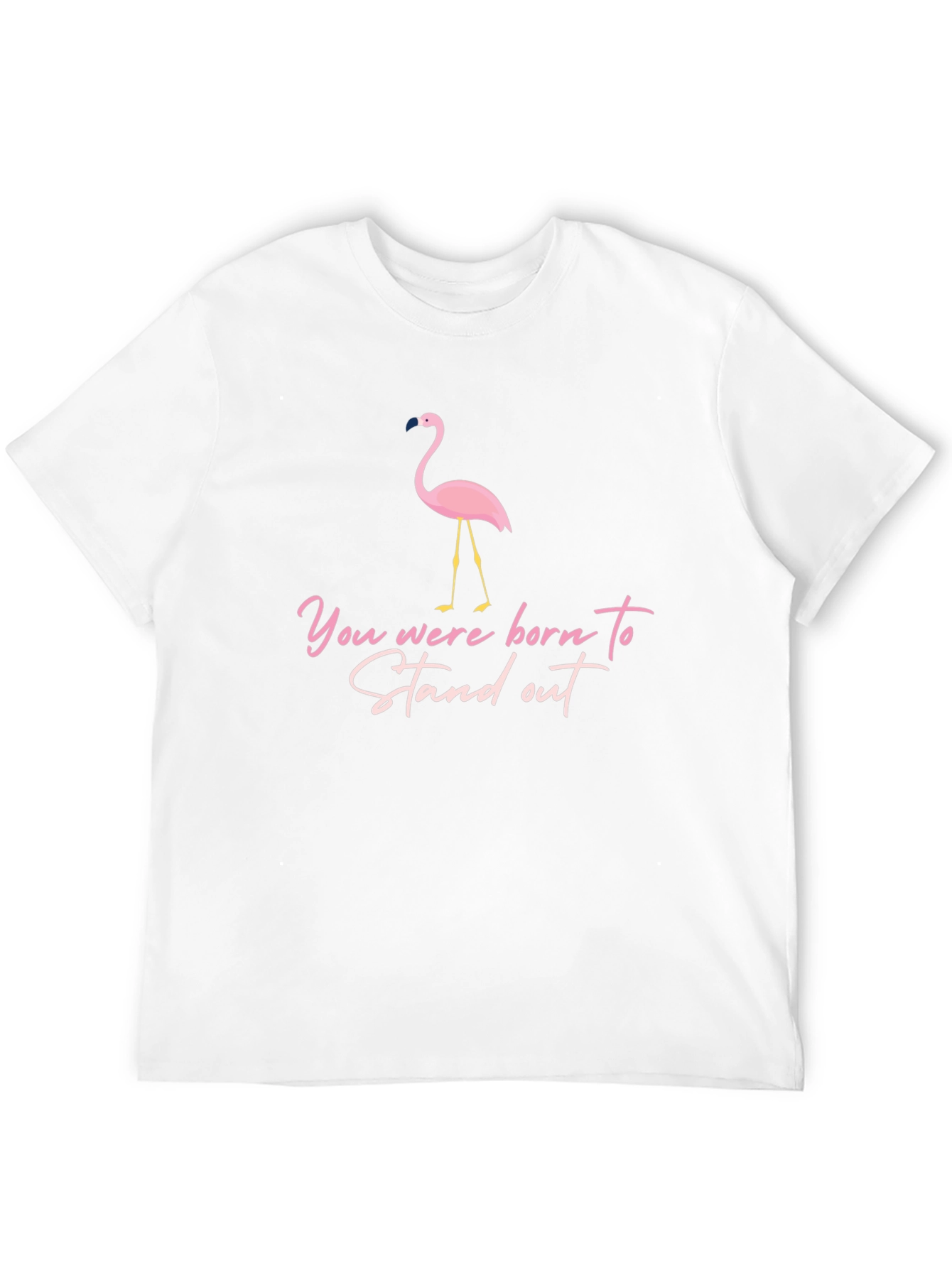 Stand Out Flamingo Graphic T-Shirt