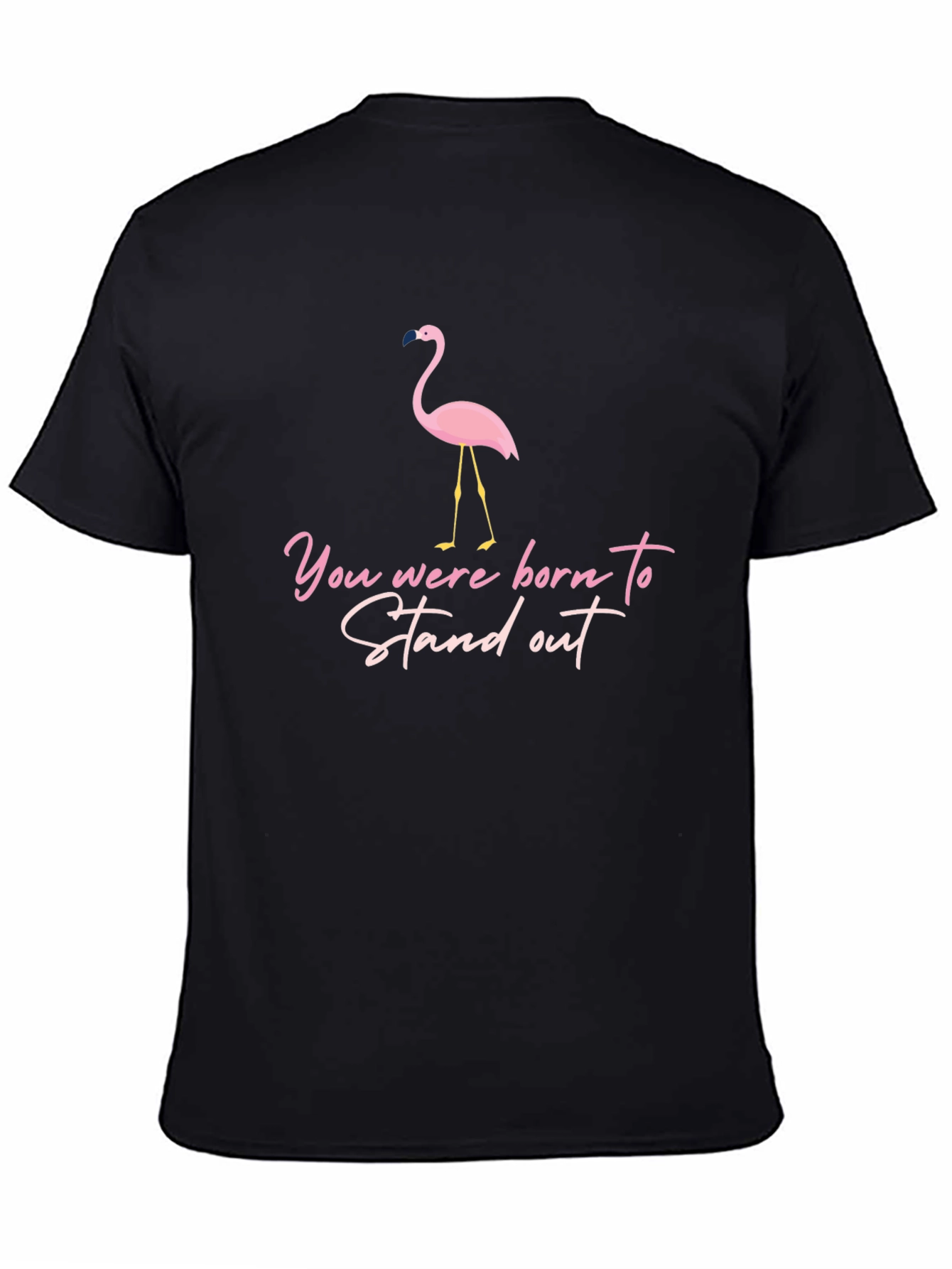 Stand Out Flamingo Graphic T-Shirt
