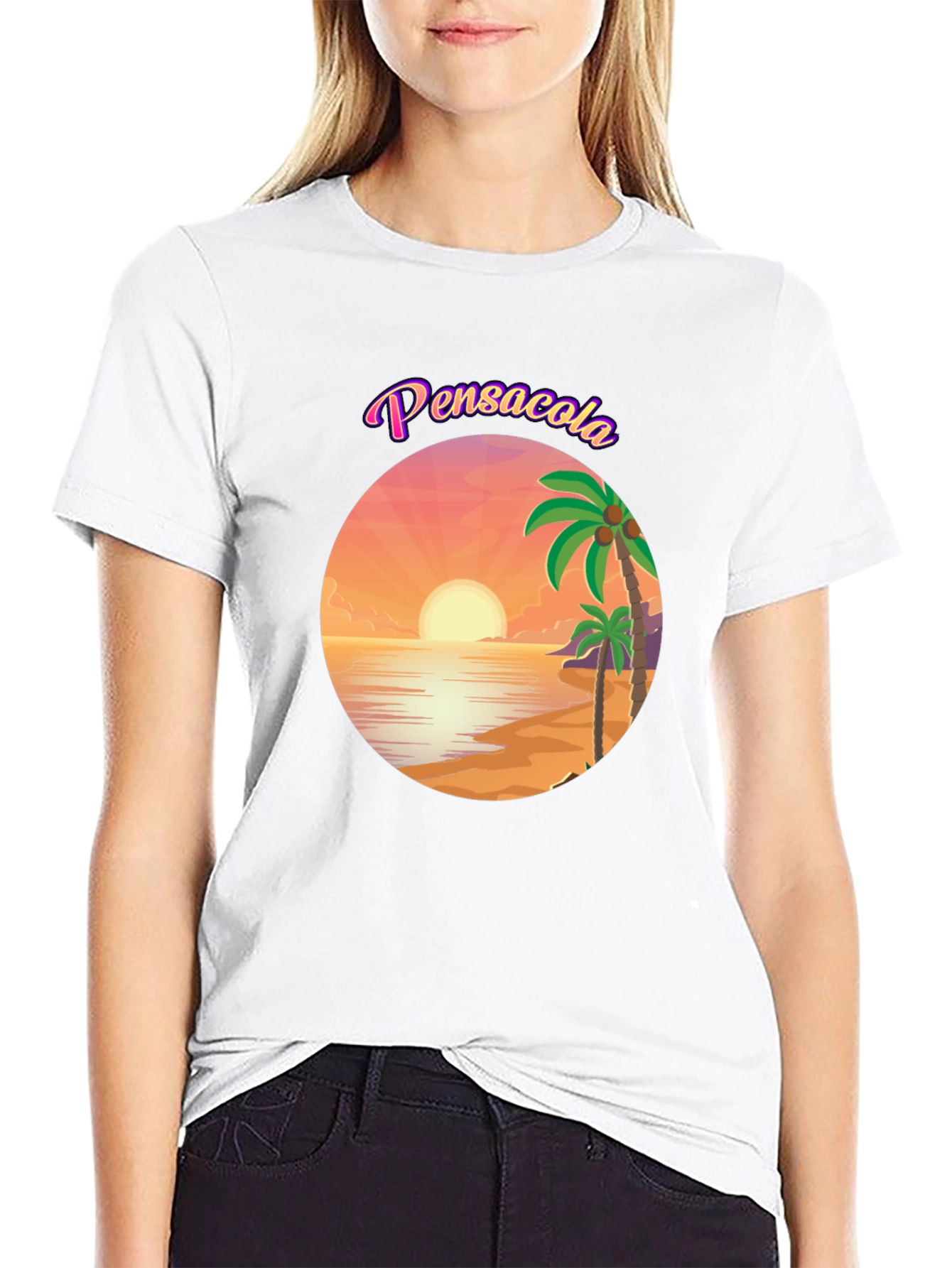 Pensacola Beach Sunset Graphic Tee