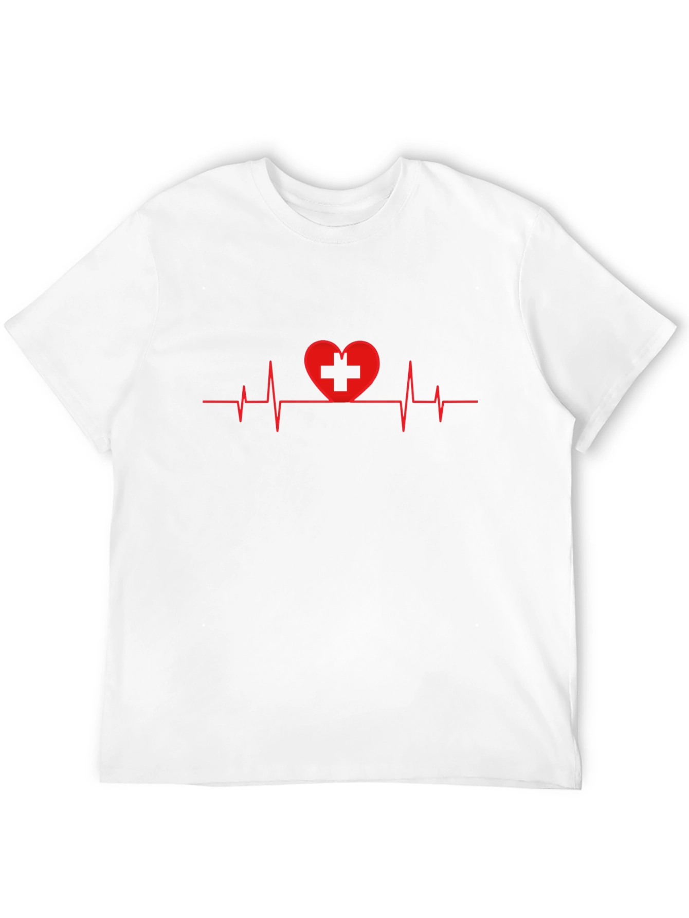 Heartbeat Switzerland Flag Graphic Tee - Casual Comfort