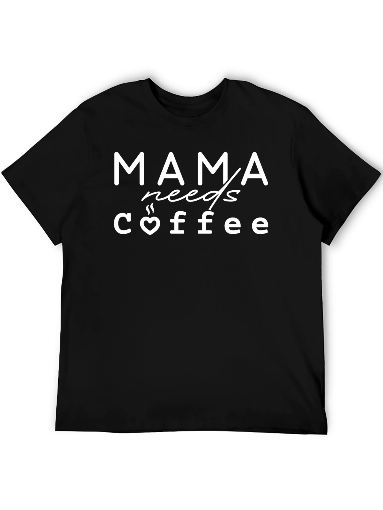 Mama Needs Coffee Graphic Tee - Black