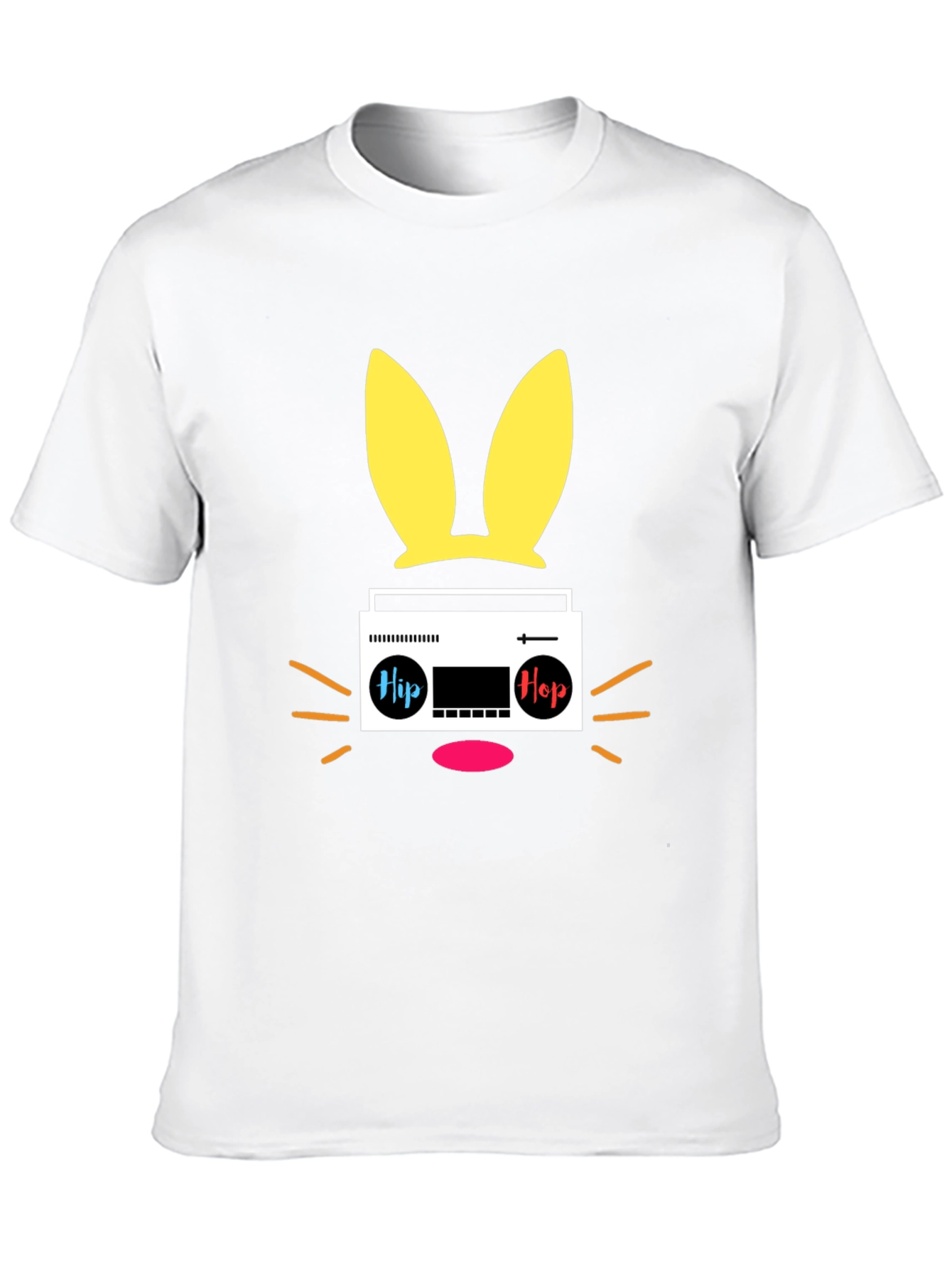 Hip Hop Bunny Black T-Shirt