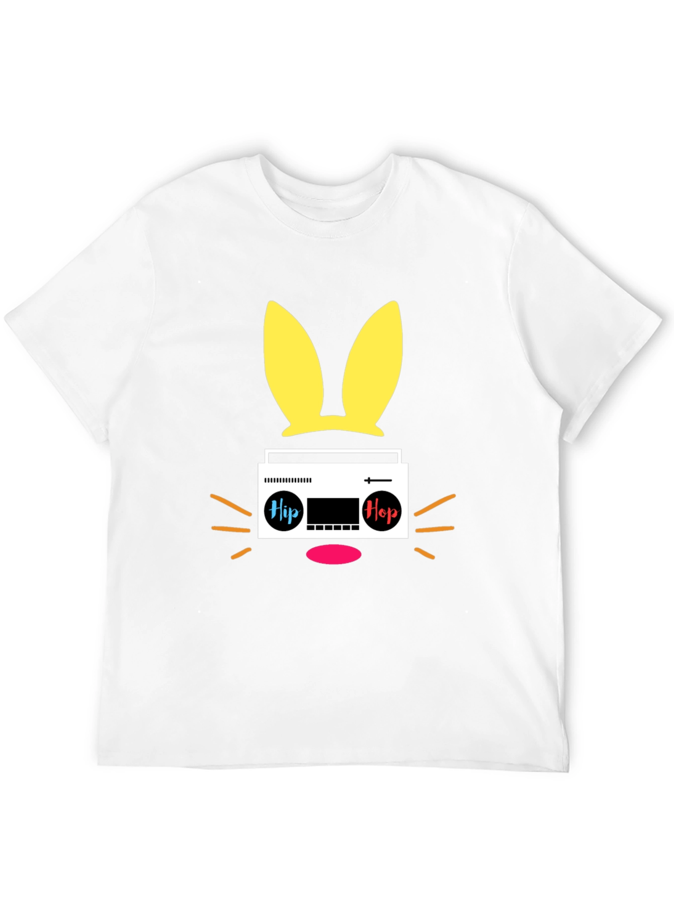Hip Hop Bunny Black T-Shirt