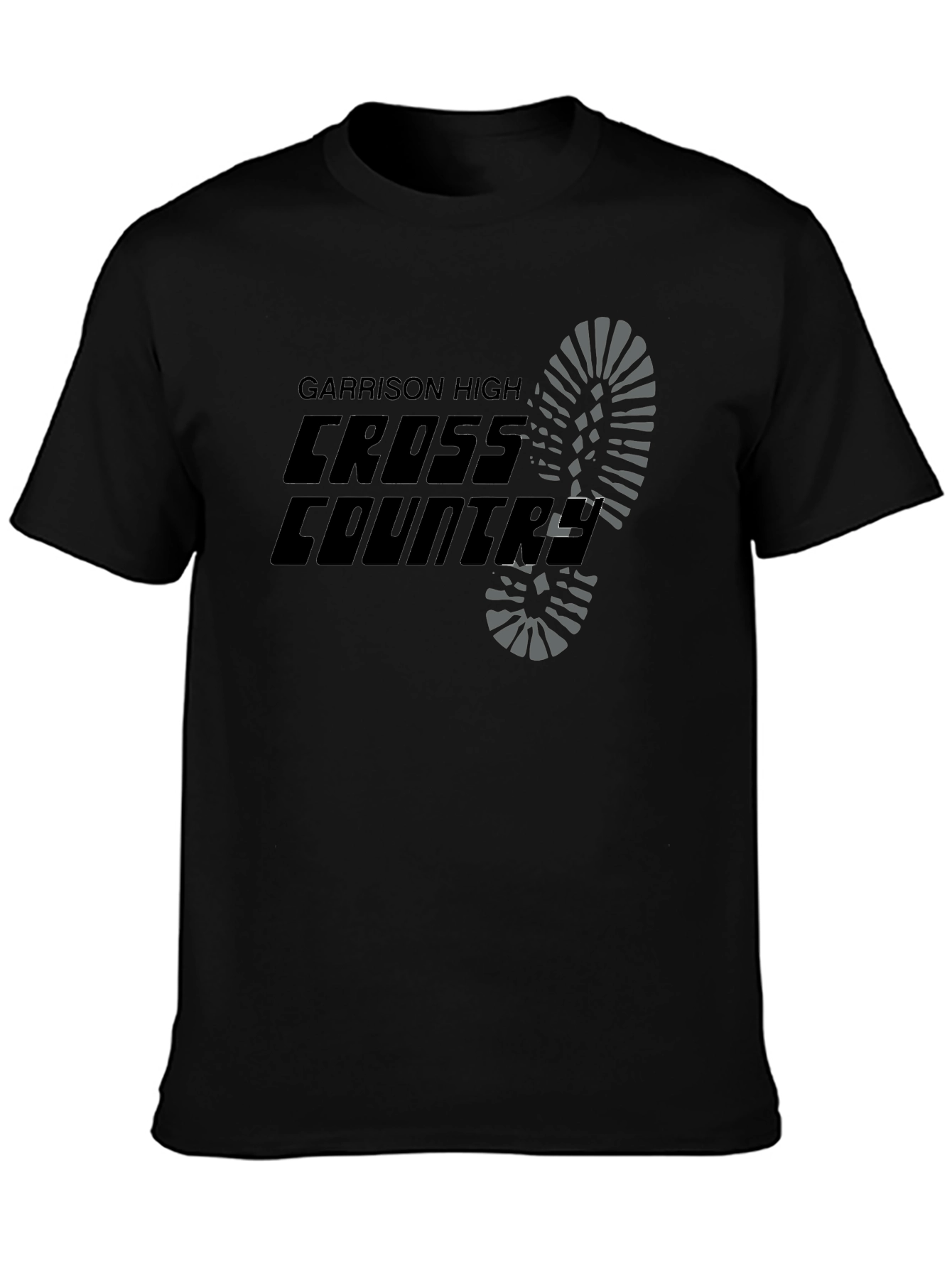 Garrison High Cross Country Black Graphic Tee