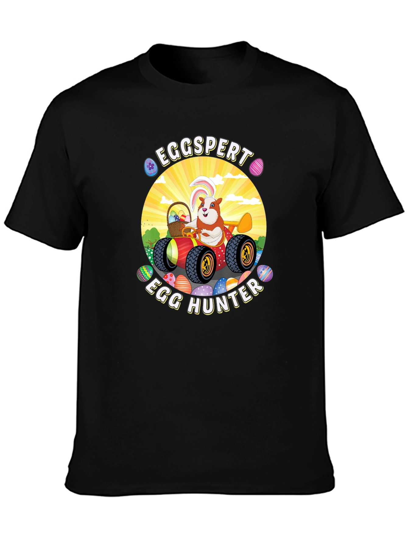 Eggspert Egg Hunter Easter Graphic T-Shirt