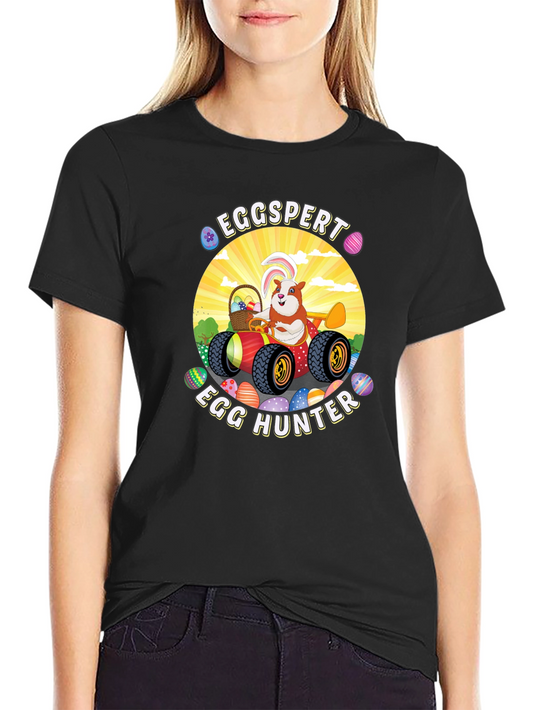 Eggspert Egg Hunter Easter Graphic T-Shirt