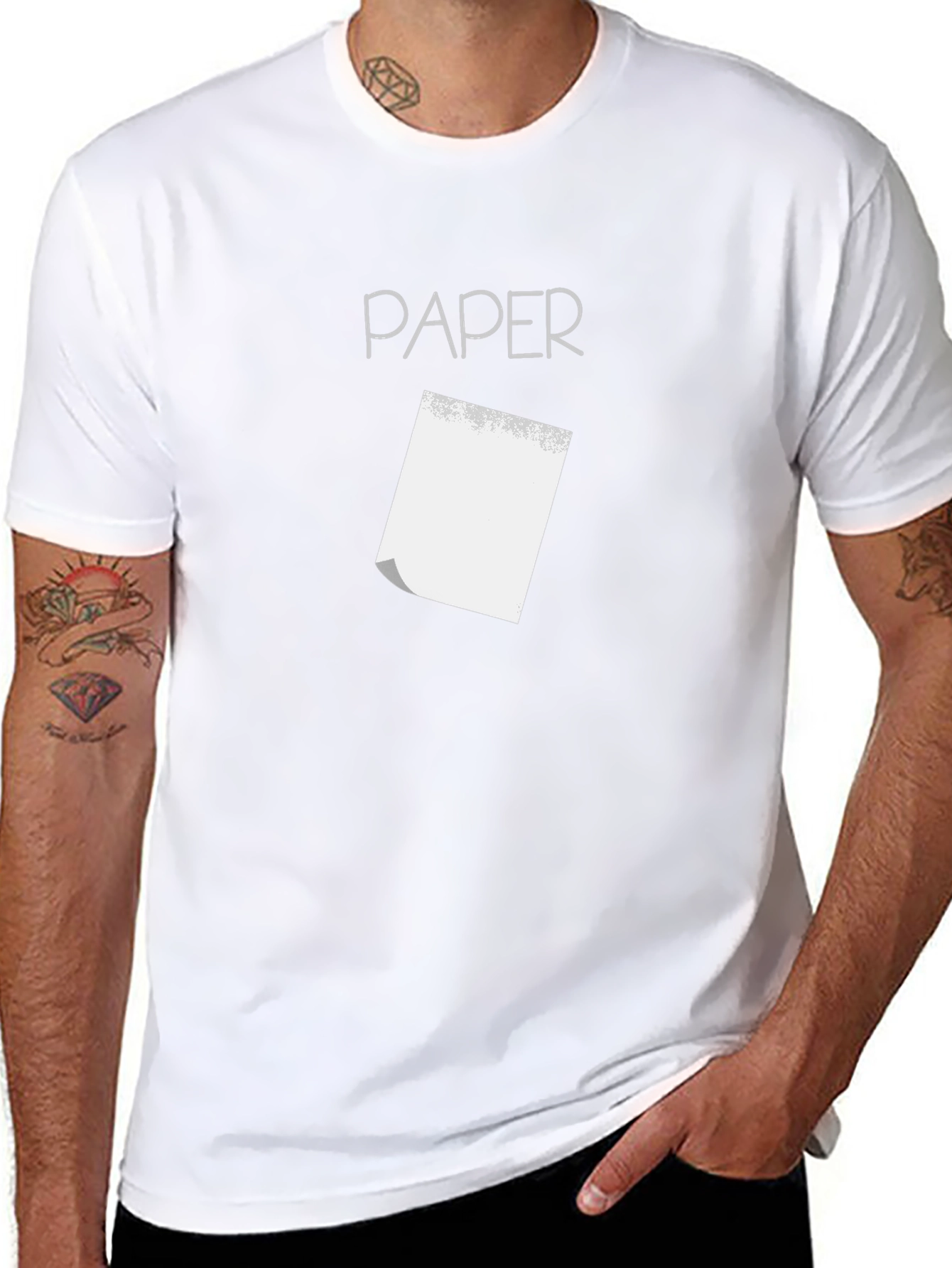 Paper T-Shirt - Minimalist Design Soft Cotton