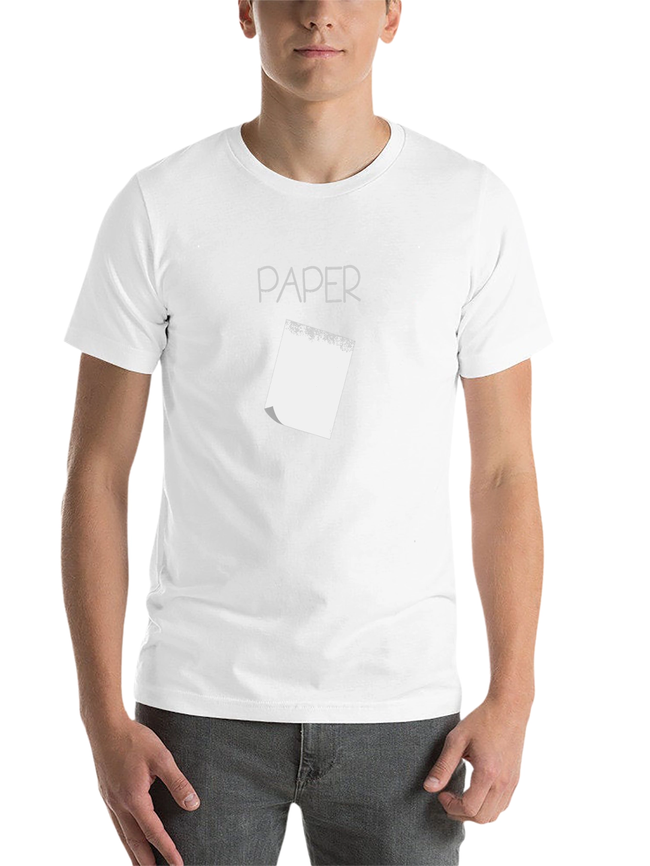Paper T-Shirt - Minimalist Design Soft Cotton