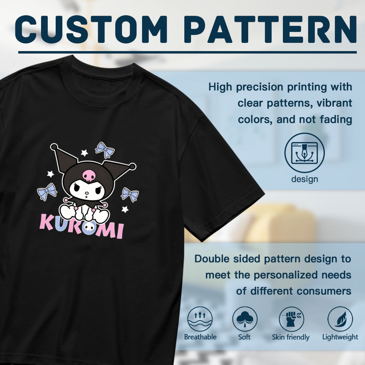 Trendy Simple Print Versatile Plus Size Women T-Shirt