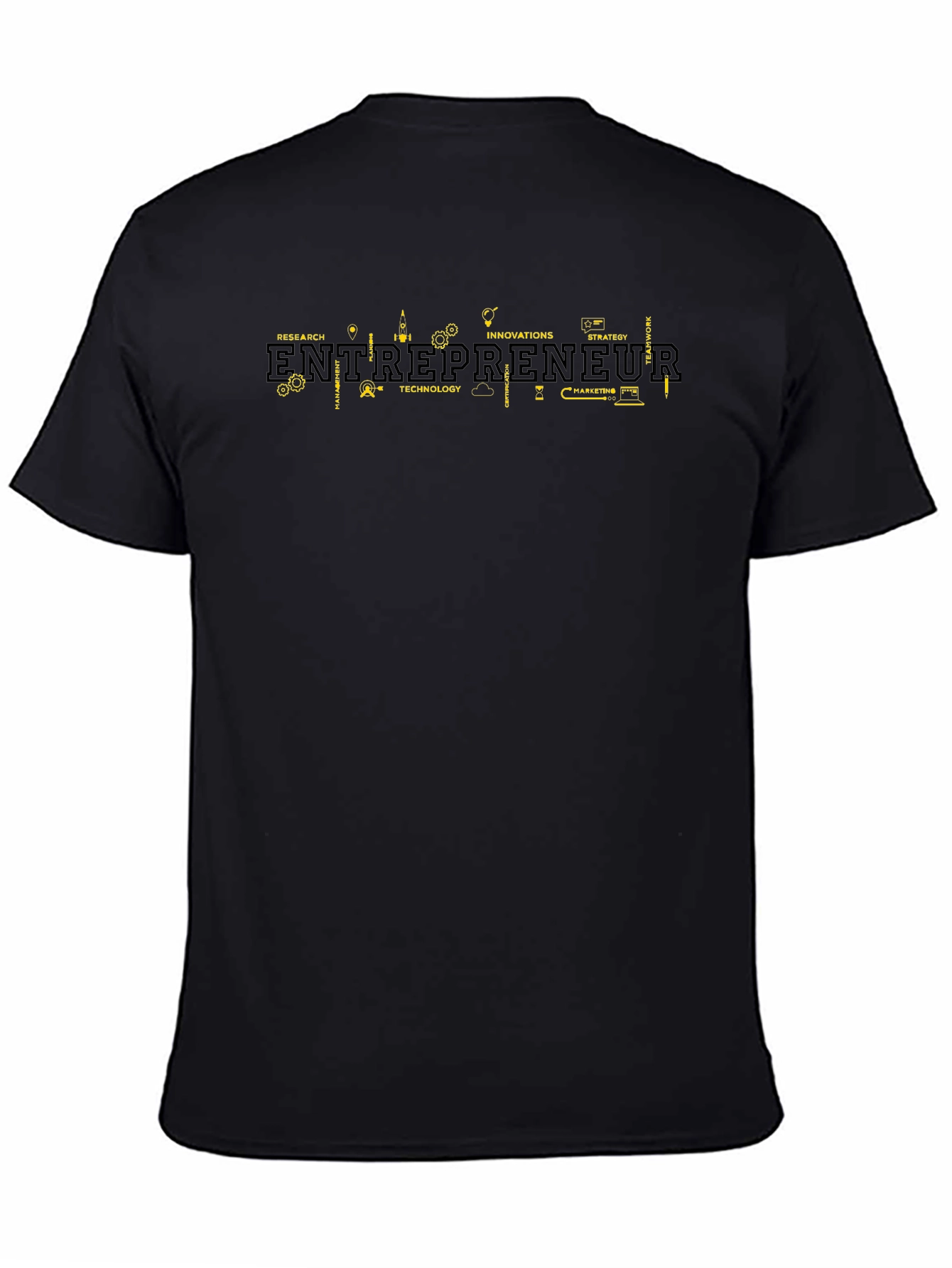 Entrepreneur Word Art Black T-Shirt