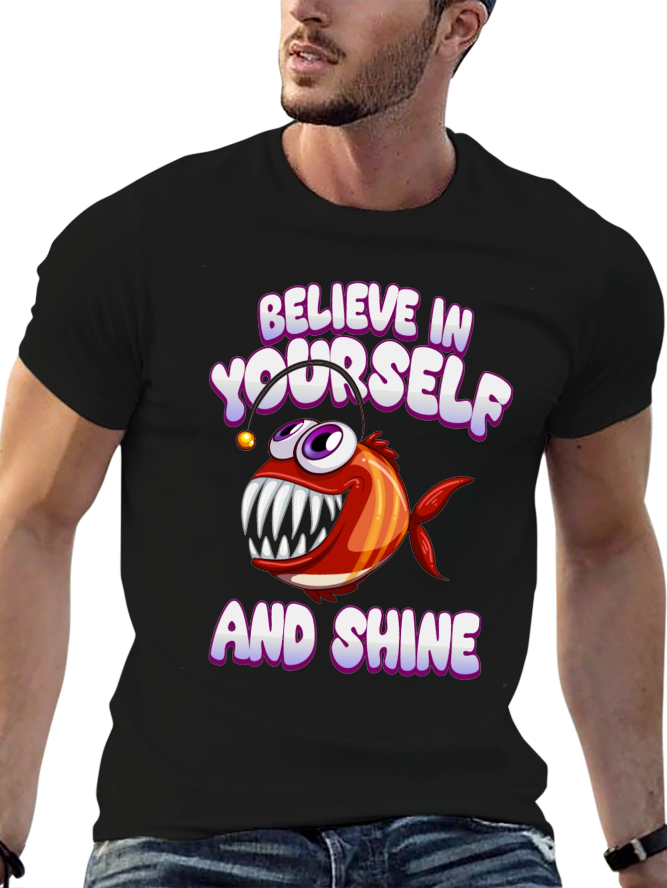 Believe in Yourself Angler Fish T-Shirt