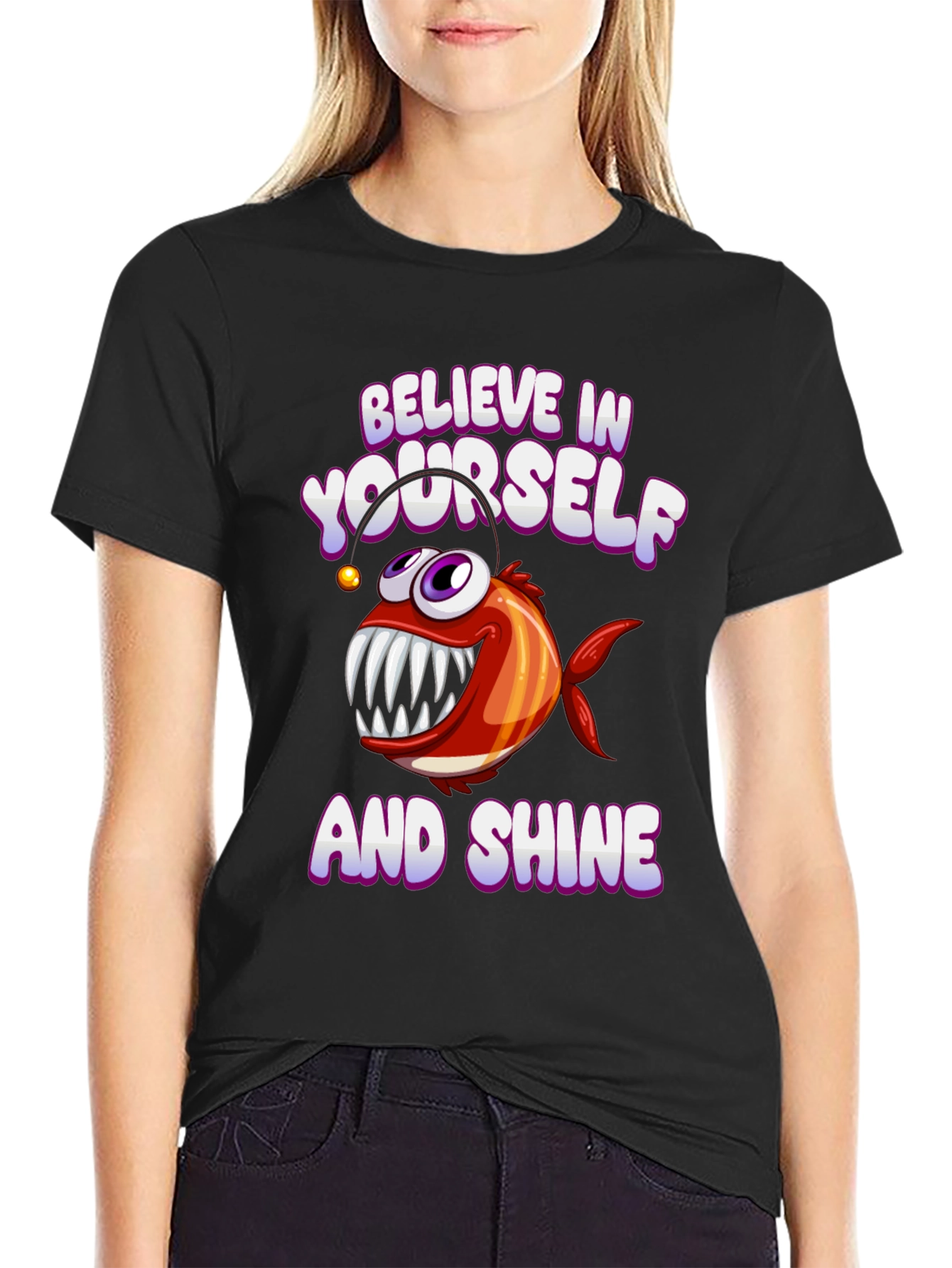 Believe in Yourself Angler Fish T-Shirt