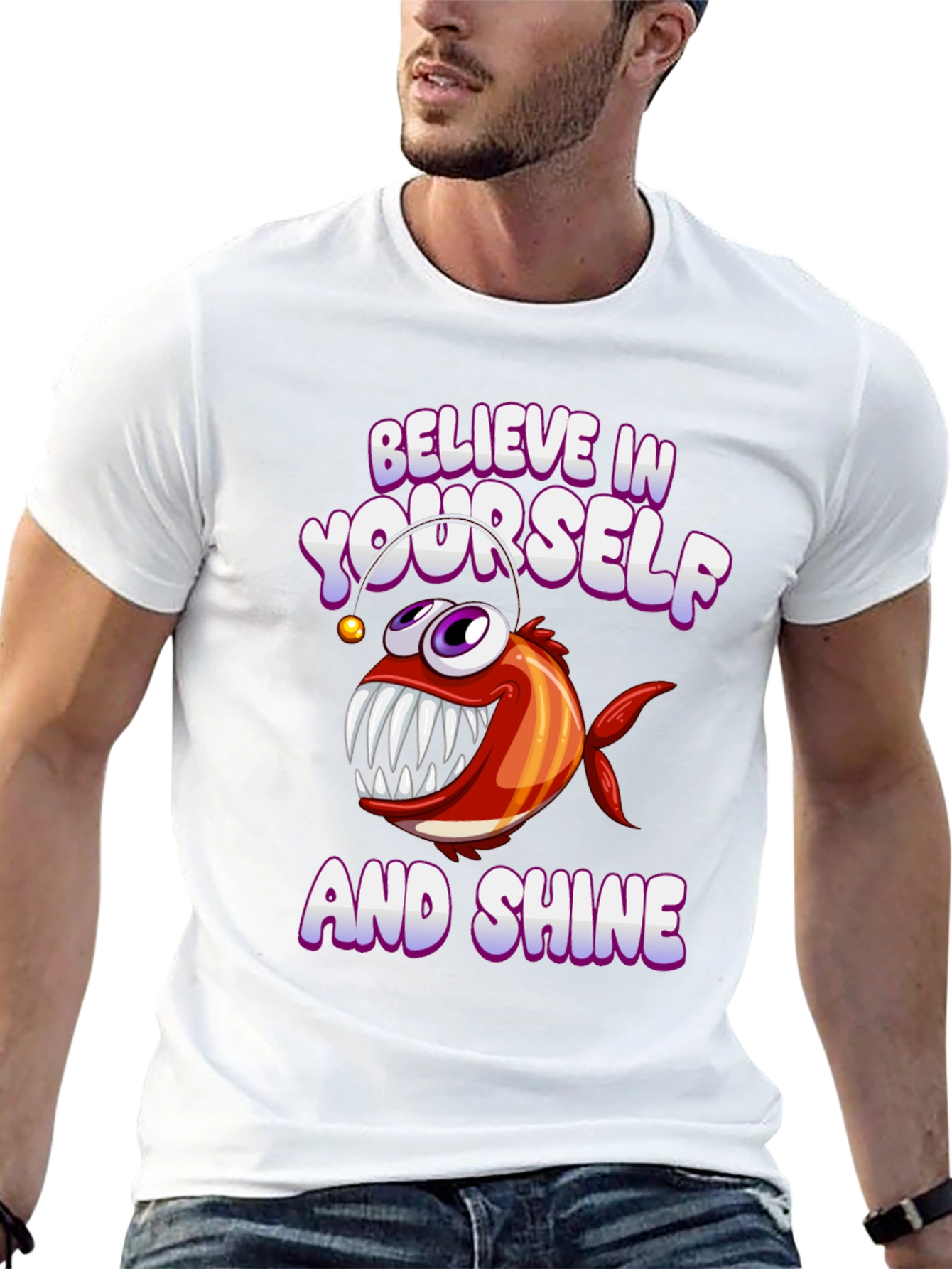 Believe in Yourself Angler Fish T-Shirt