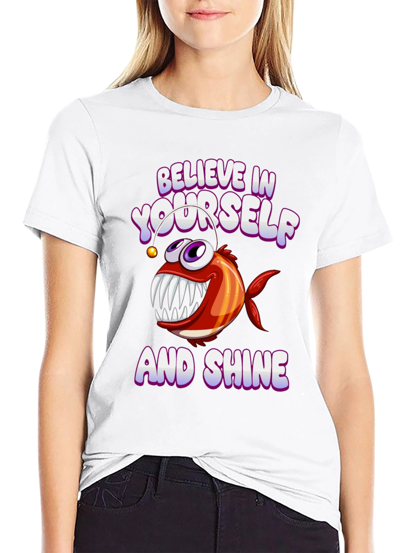Believe in Yourself Angler Fish T-Shirt